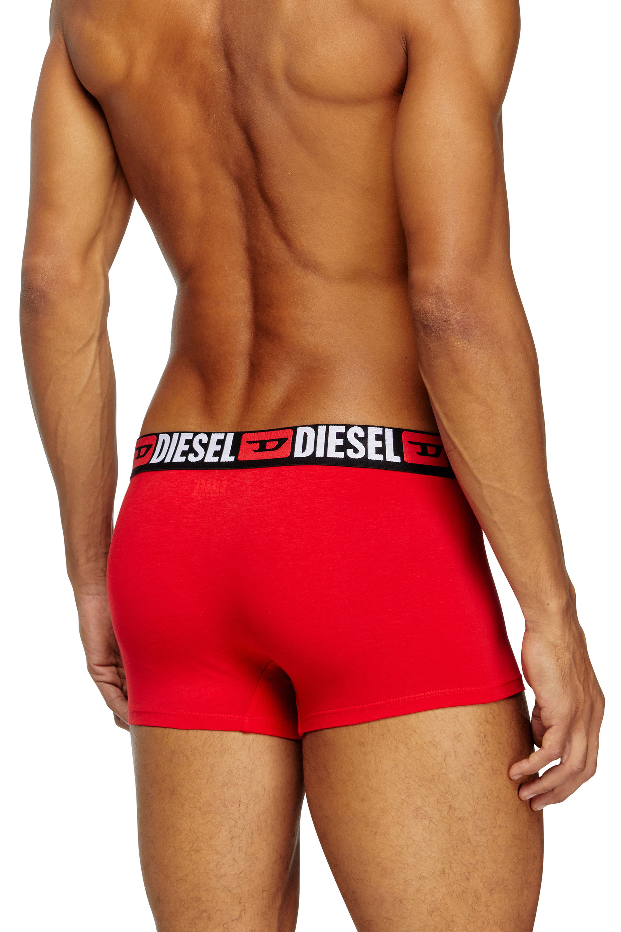 Diesel - UMBX-DAMIENTHREEPACK, Lot de trois boxers avec taille ornée du logo sur toute la surface Homme in Polychrome - 3