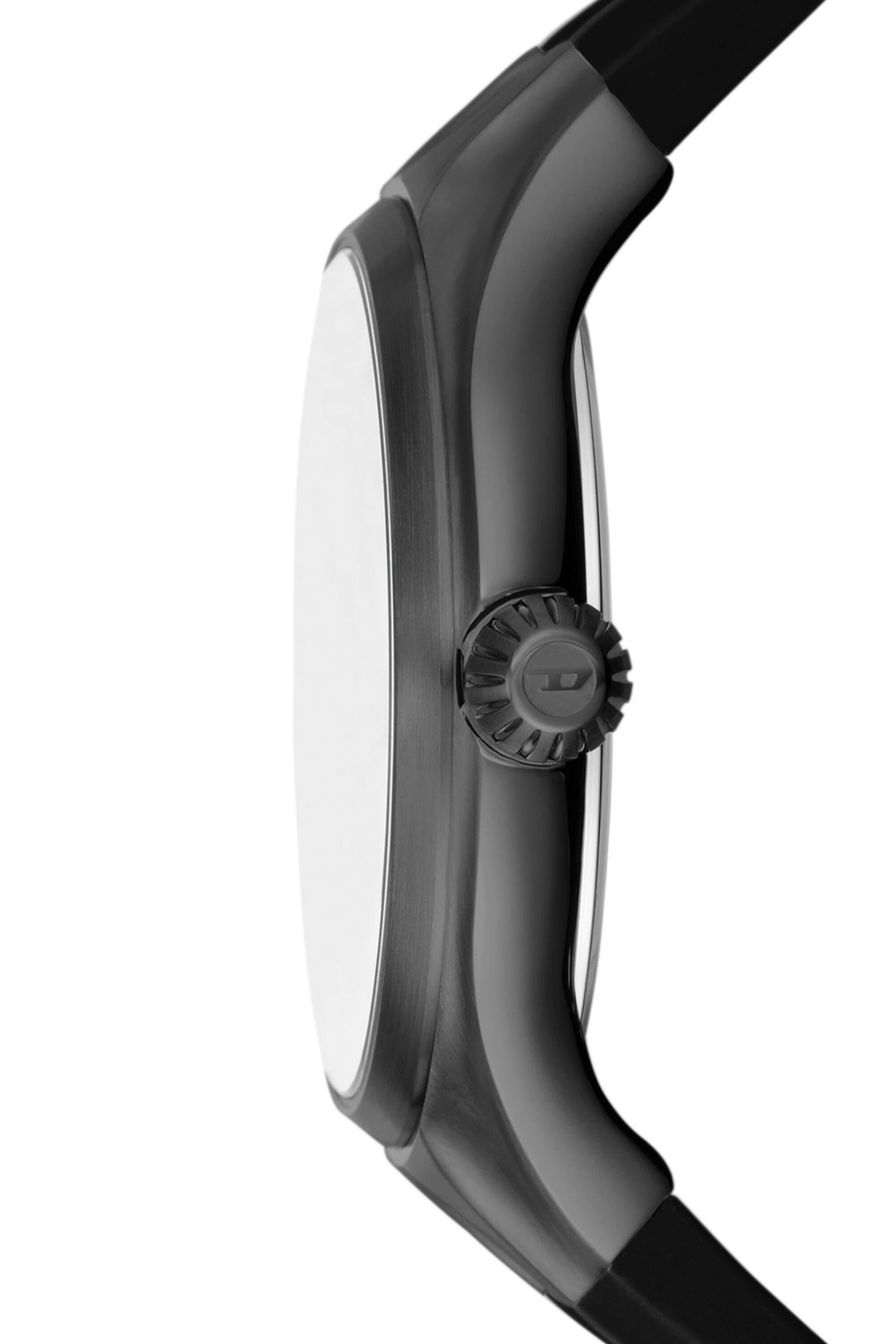 Diesel - DZ2201, Male's Streamline three-hand black silicone watch in Black - 3