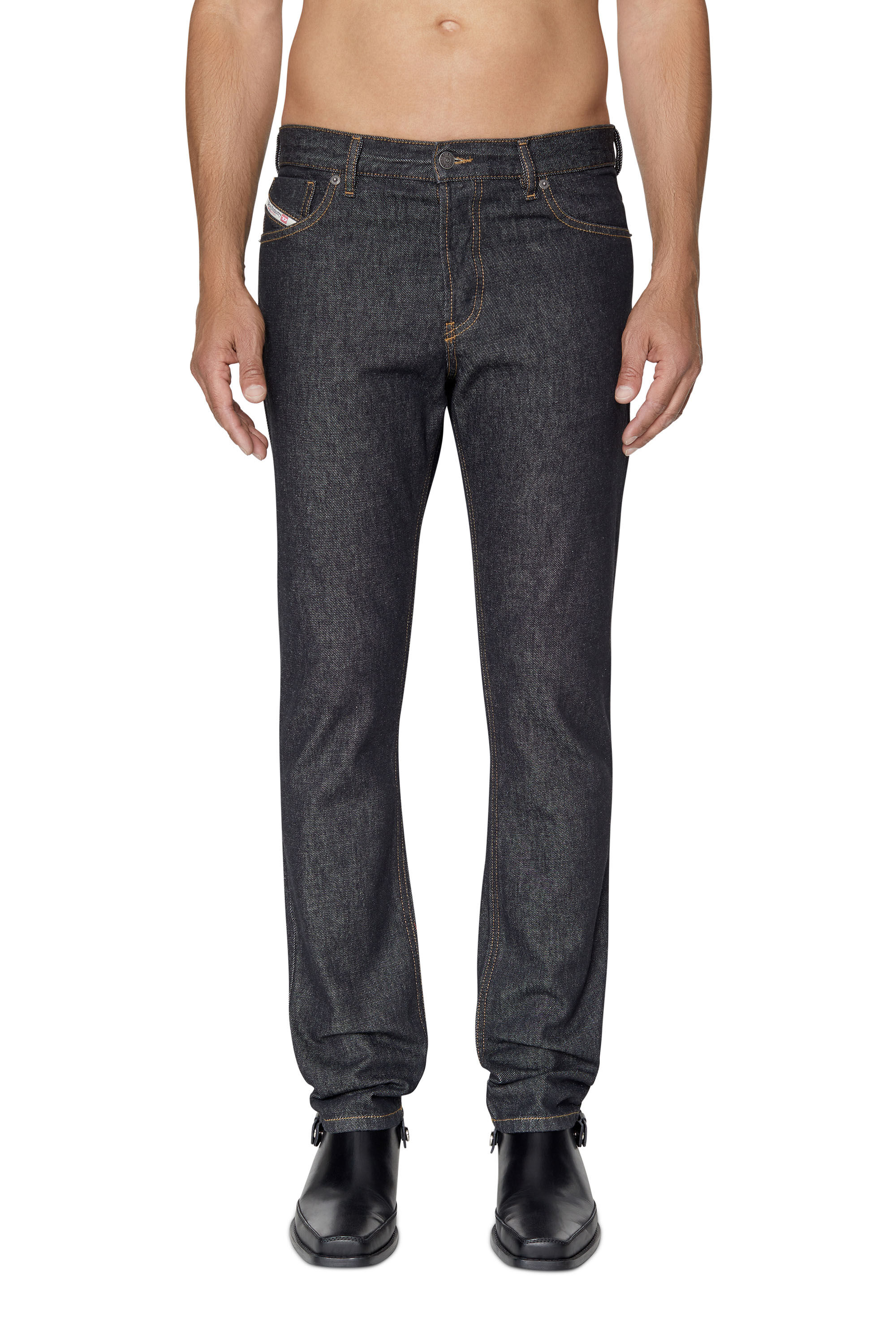 Diesel - Straight Jeans 1995 D-Sark Z9C34, Male's Straight Jeans - 1995 D-Sark in Black/Dark Grey - 3
