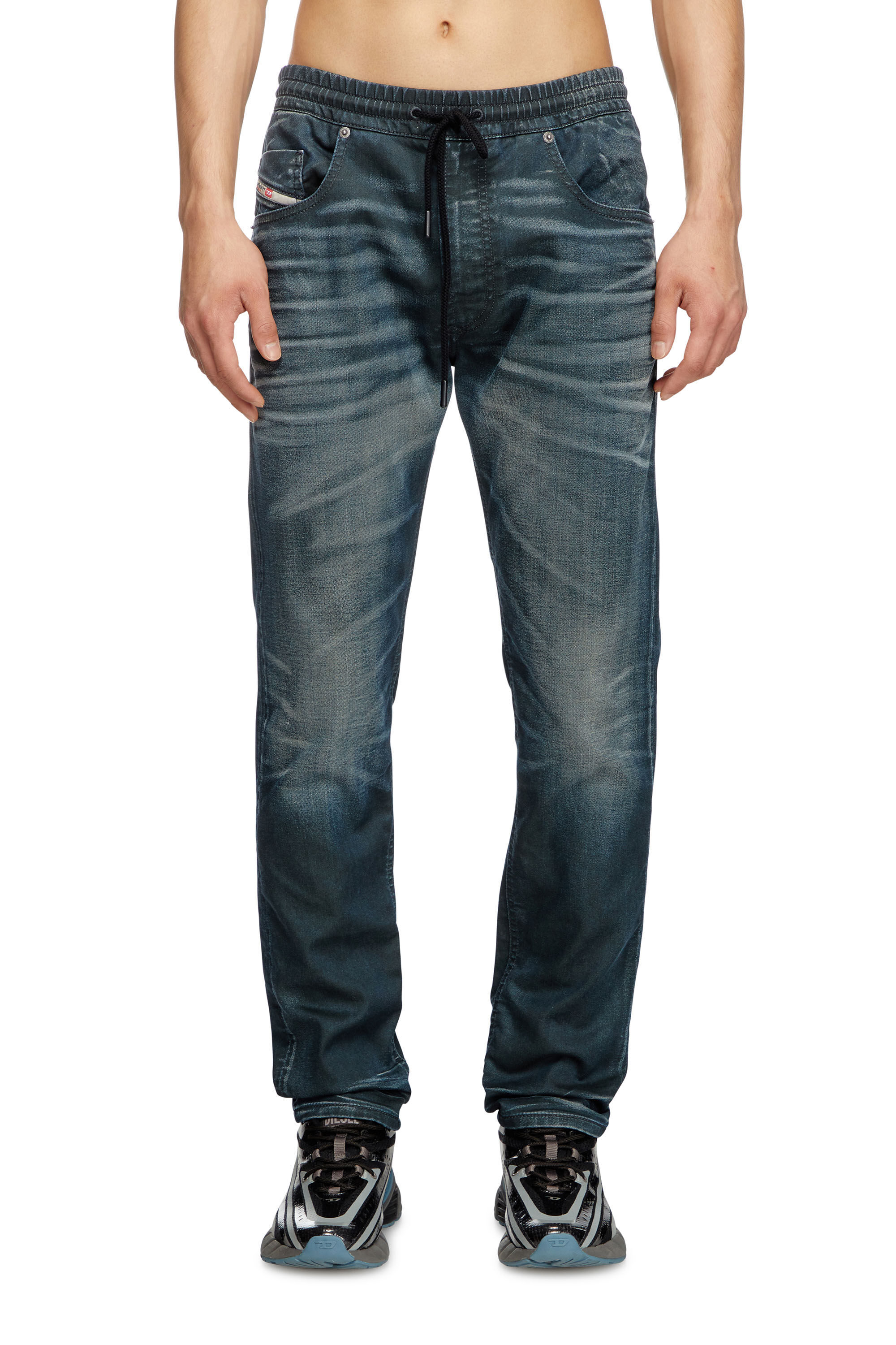 Diesel - Male's Regular 2030 D-Krooley Joggjeans® 068QK, Dark Blue - 3
