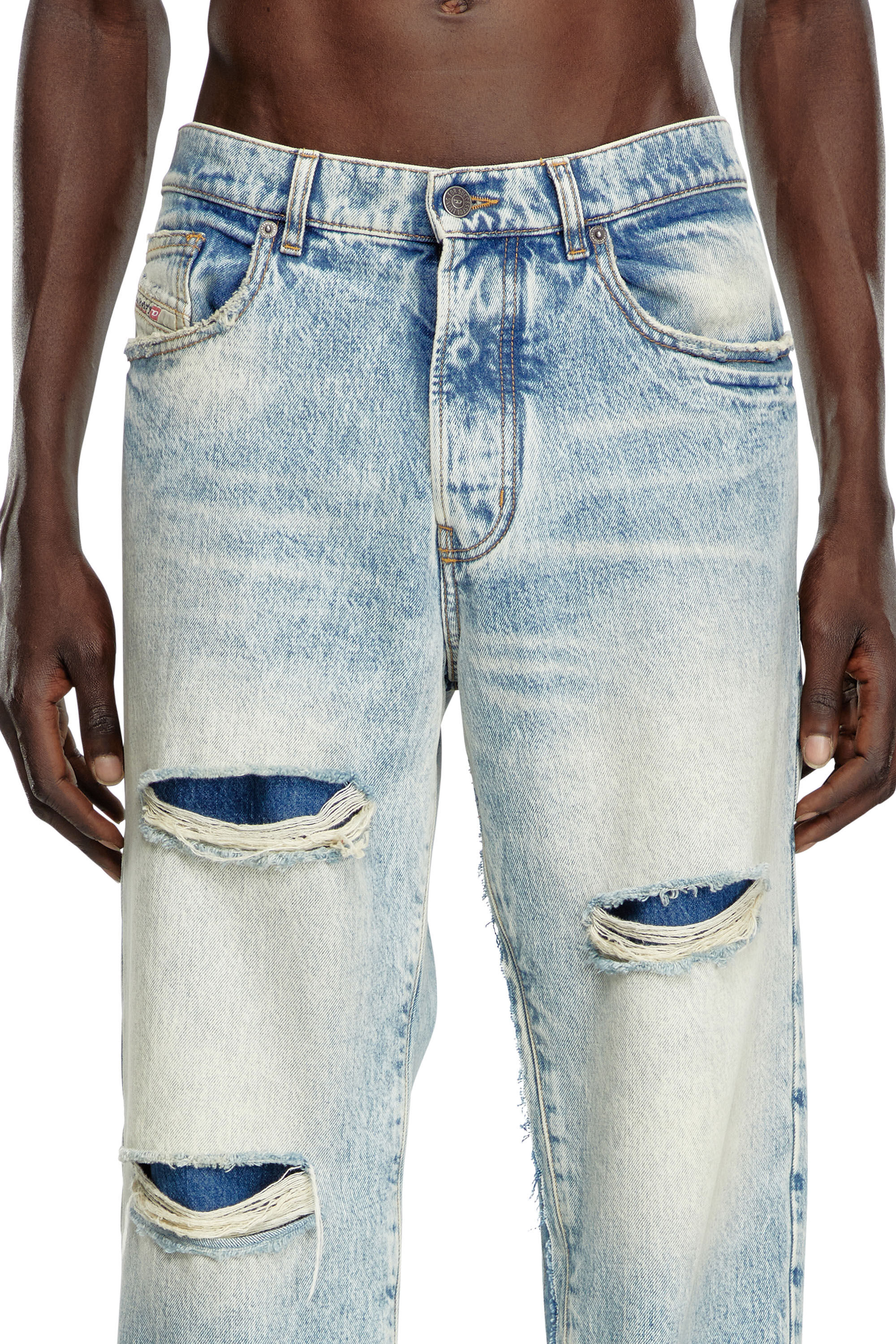 Diesel - Male's Relaxed Jeans D-Fire 0AJEN, Light Blue - 5