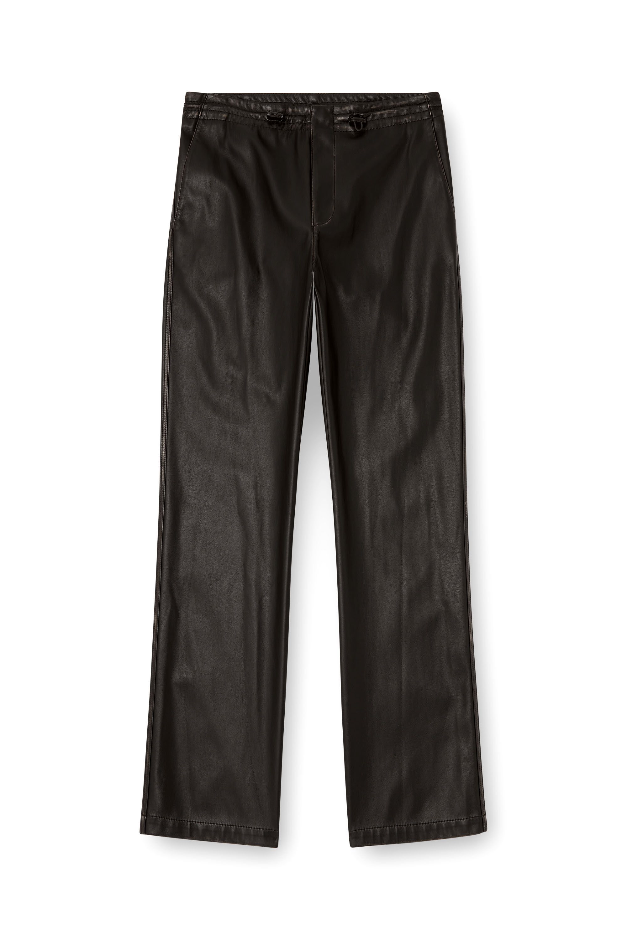 Diesel - P-RIVERS, Male's Pants in treated technical fabric in Black - 2