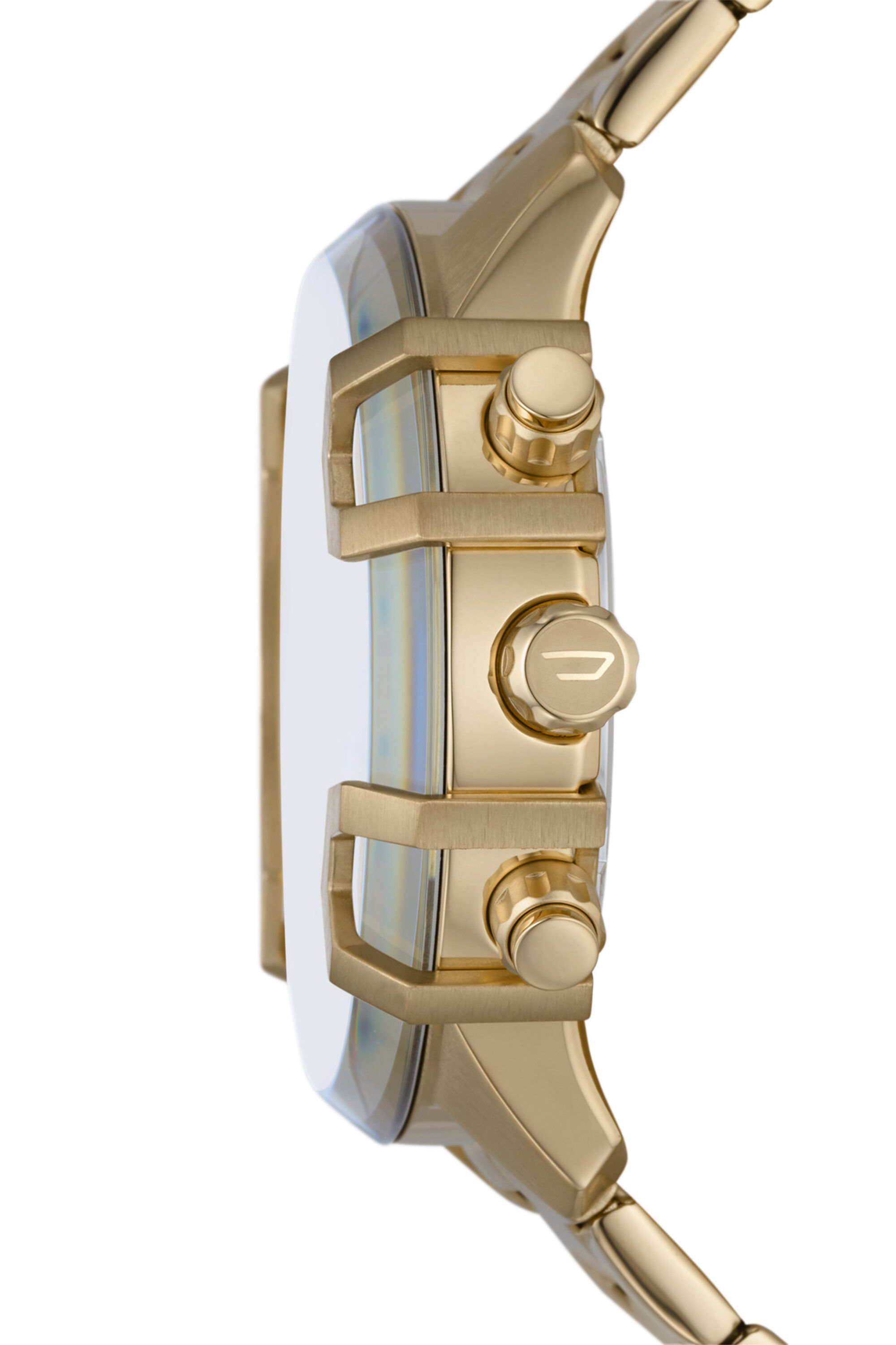 Diesel - DZ4595, Male's Griffed chronograph gold-tone stainless steel watch in Gold - 3