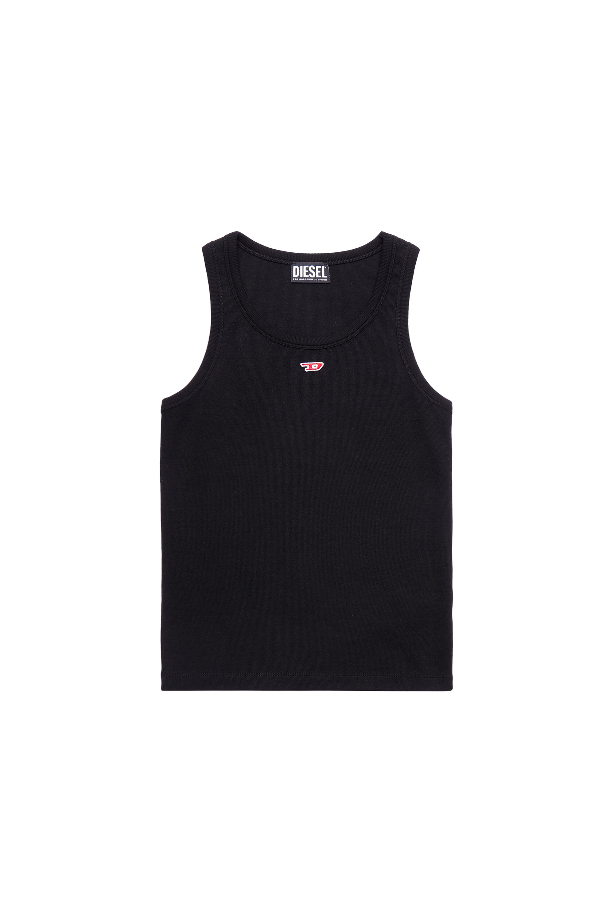 Diesel - T-ANKY-D, Débardeur avec empiècement D brodé Femme in Noir - 2