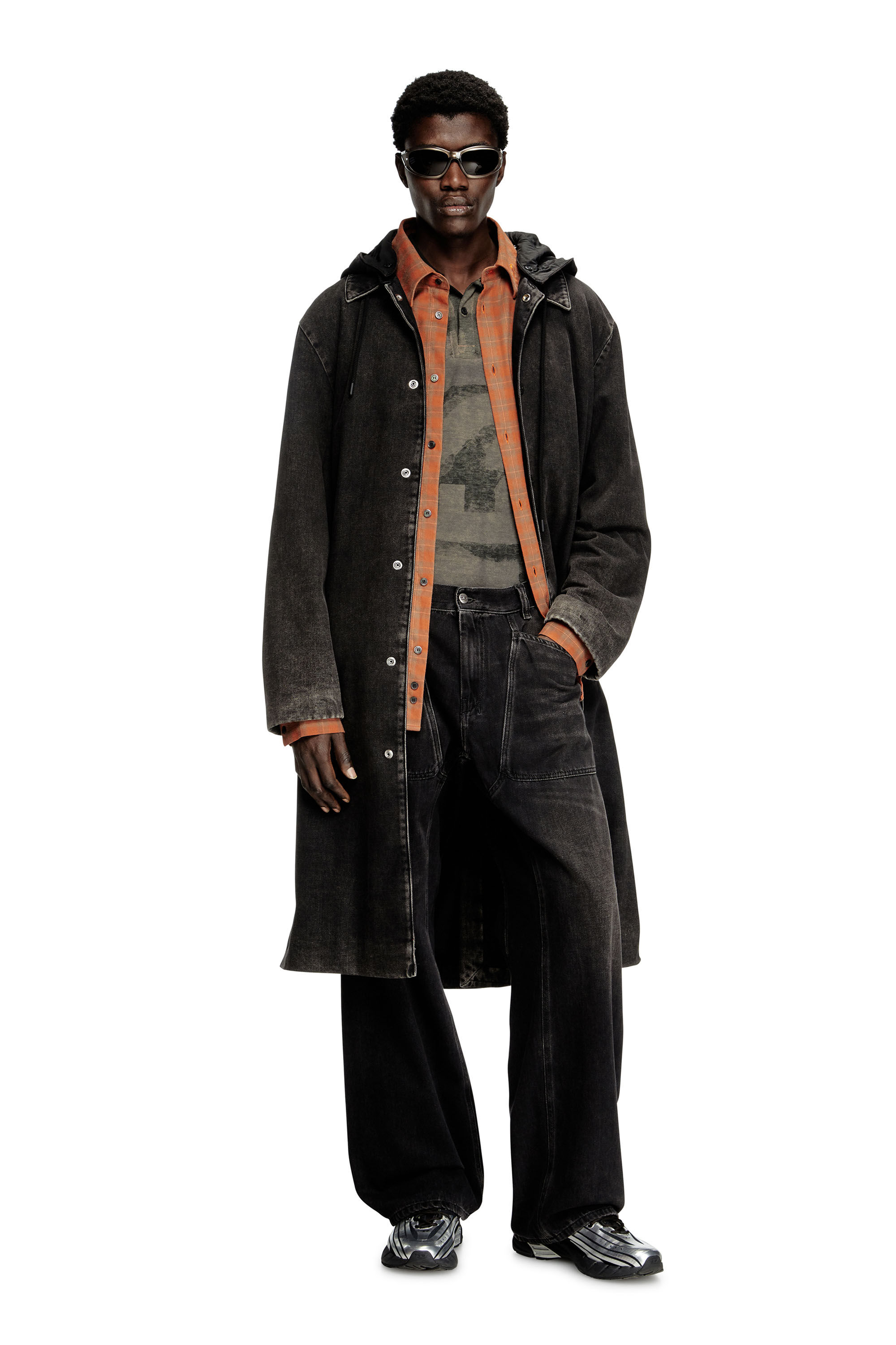 Diesel - Male's Relaxed Jeans D-Zeta 09J96, Black/Dark Grey - 1