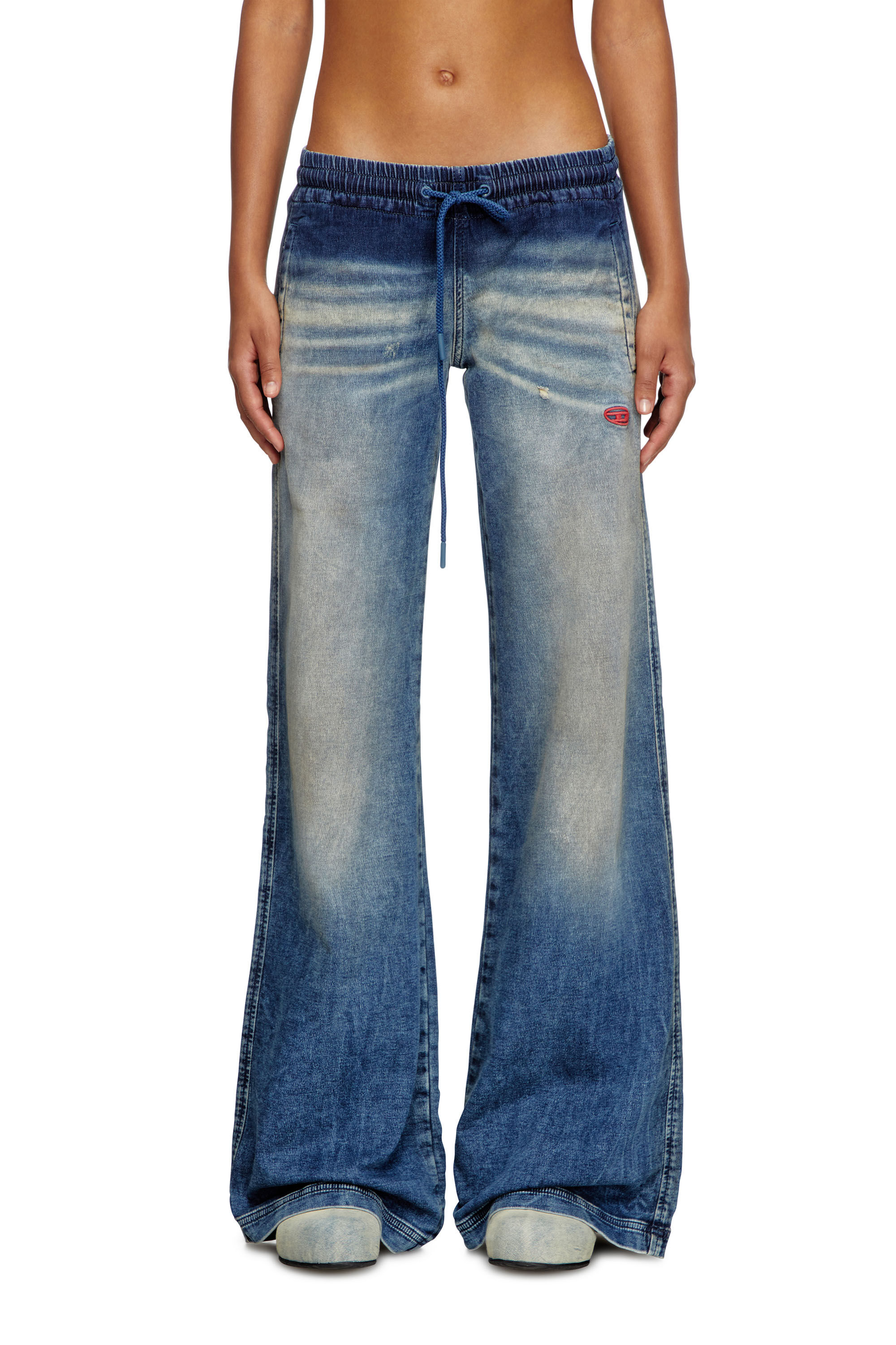 Diesel - Relaxed 2078 D-Ainty Joggjeans® 068PQ Femme, Bleu moyen - Image 3