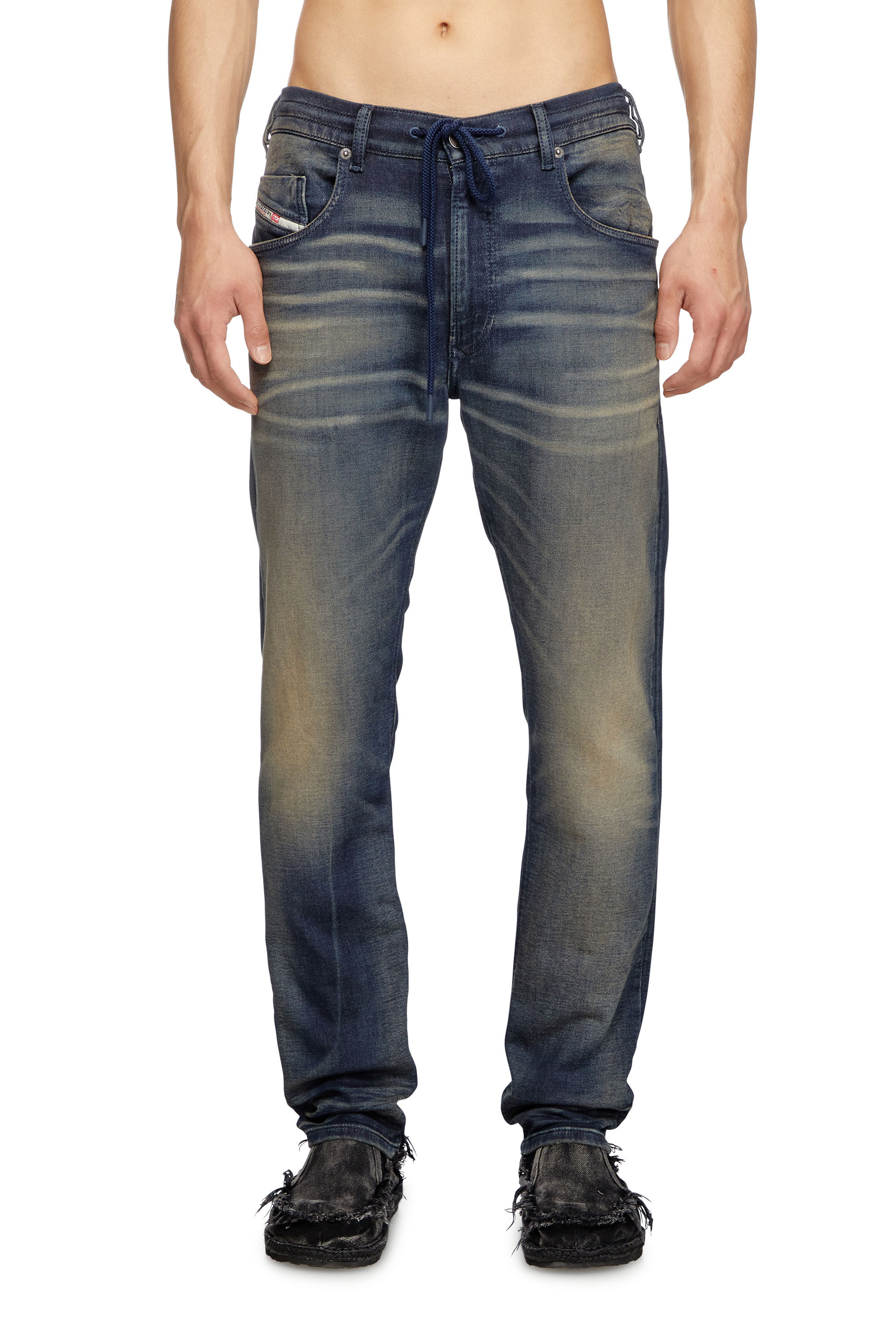 Diesel - Male's Regular 2030 D-Krooley Joggjeans® 068PM, Dark Blue - 3