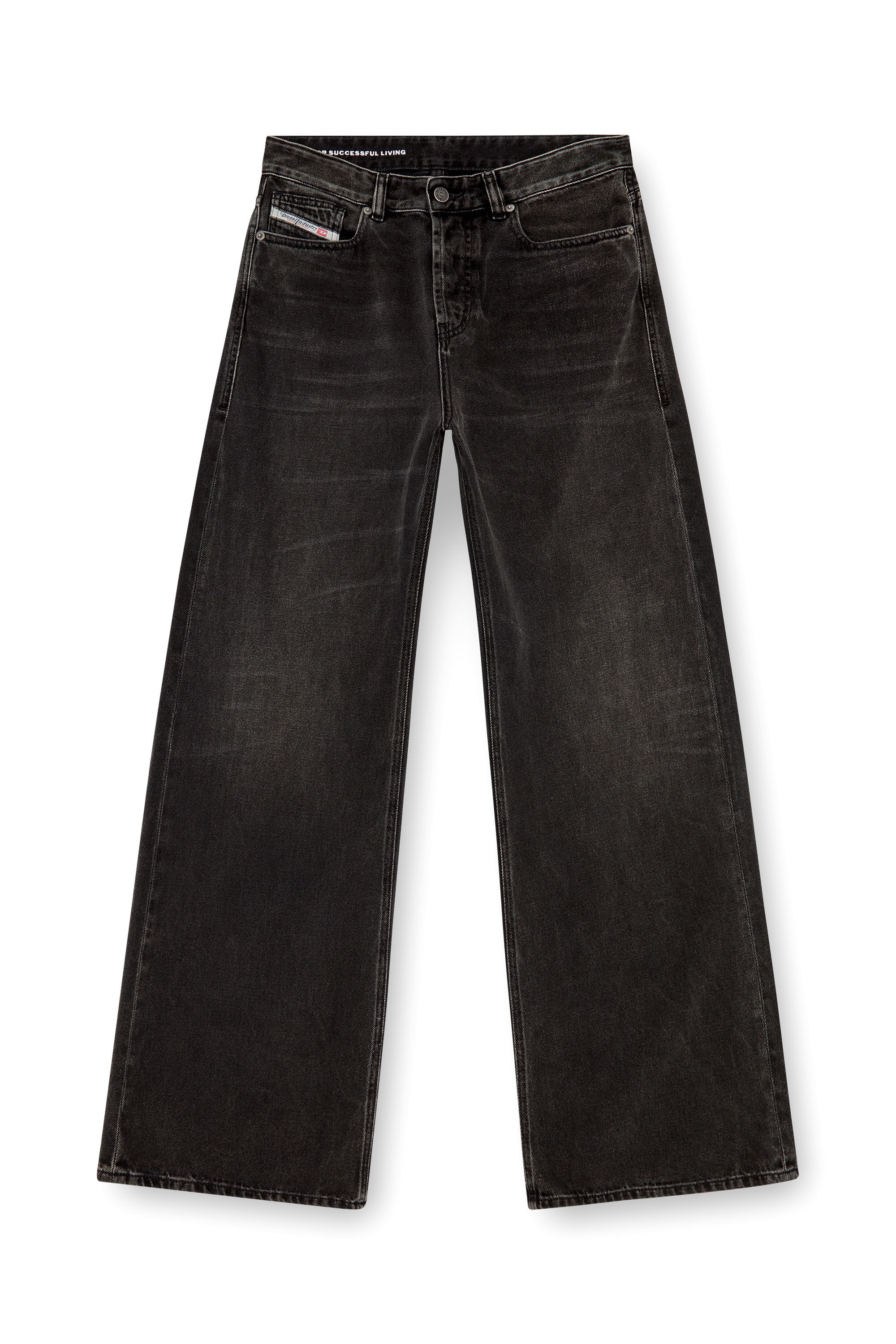 Diesel - Relaxed Jeans 1996 D-Sire 09J96 Femme, Noir/Gris foncé - Image 2