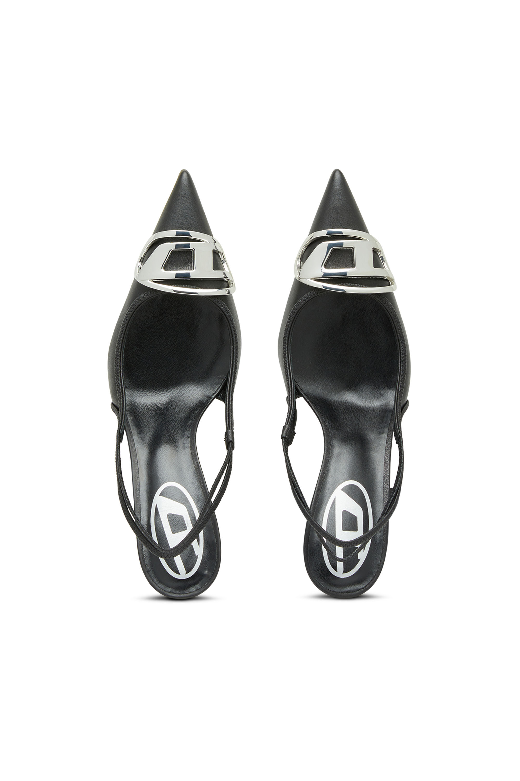 Diesel - D-VENUS SB, D-Venus-Escarpins à bride en cuir nappa Femme in Noir - 5