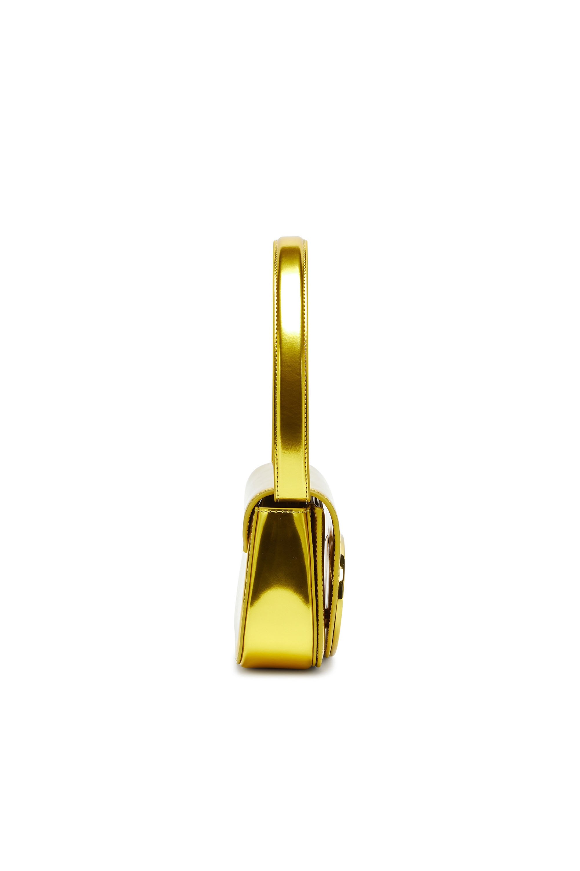 Diesel - 1DR, Female's 1DR-Iconic shoulder bag in mirrored leather in Yellow - 4