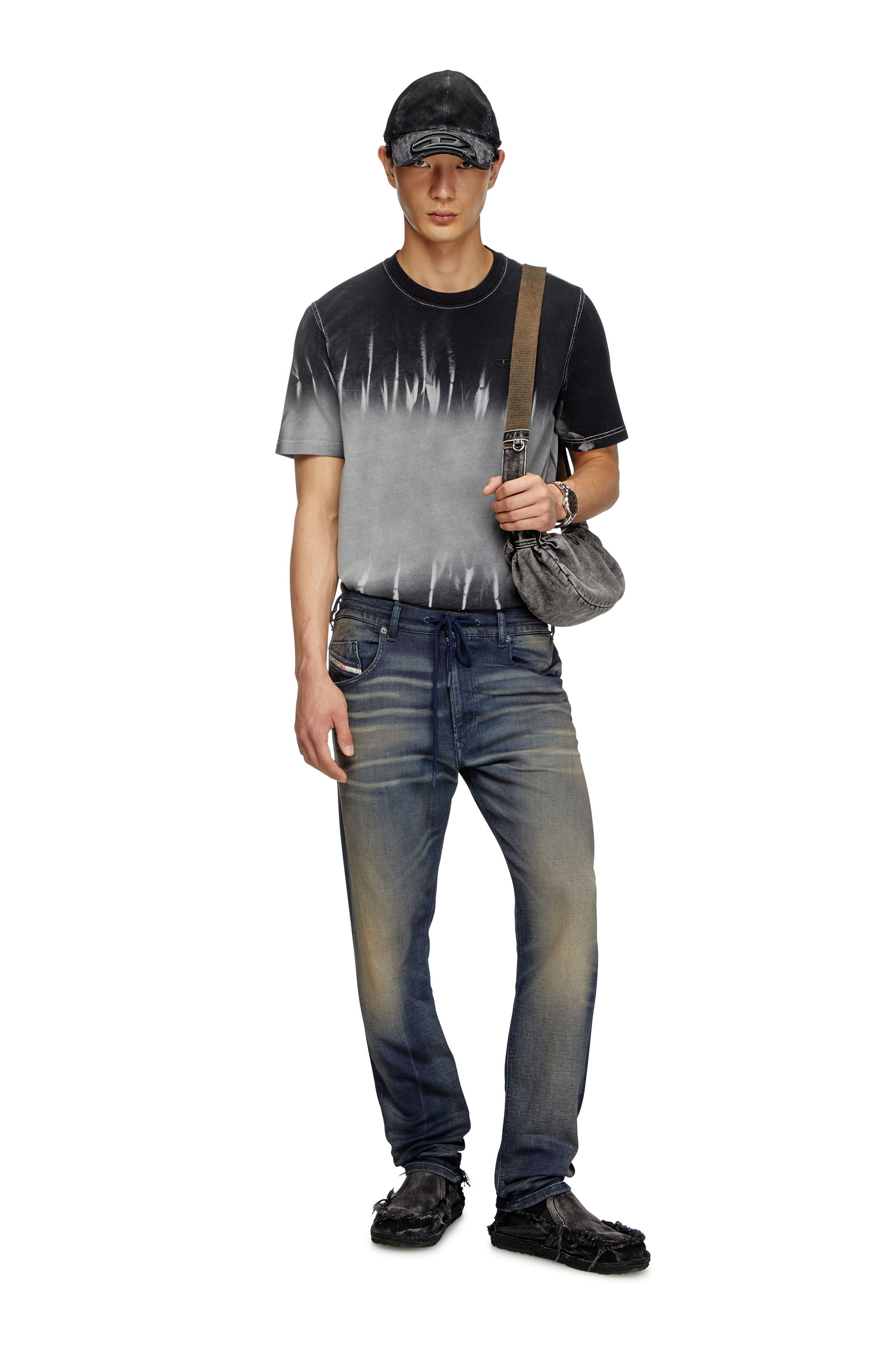 Diesel - Male's Regular 2030 D-Krooley Joggjeans® 068PM, Dark Blue - 1