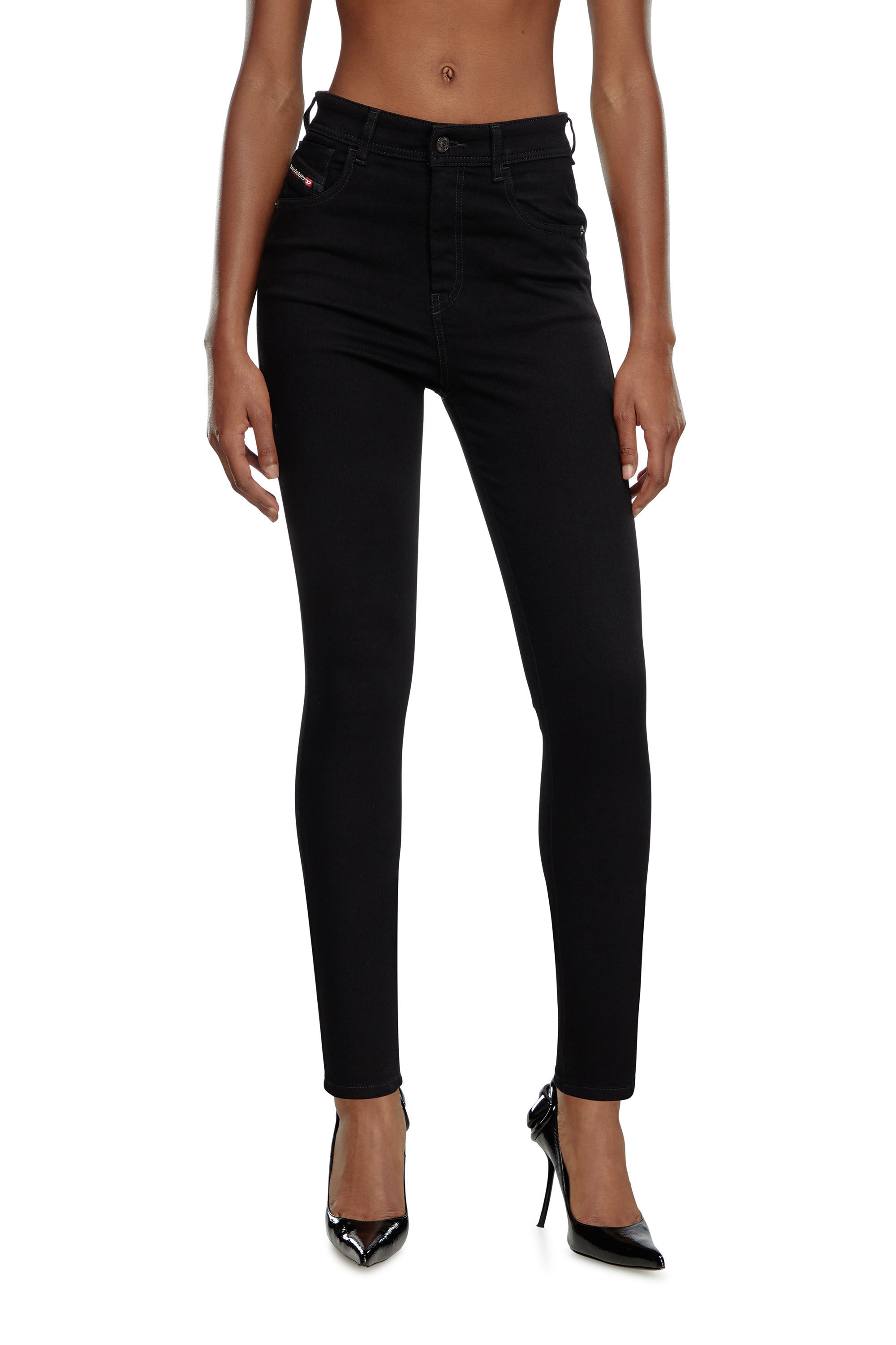 Diesel - Female's Skinny Jeans 1984 Slandy-High 069EF, Black/Dark Grey - 3