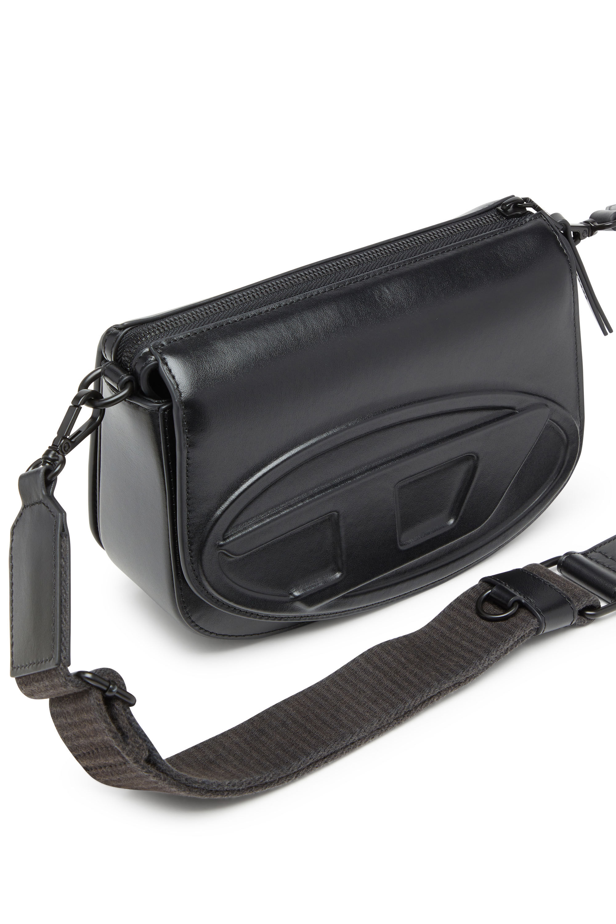 Diesel - 1DR CAMERA BAG, 1DR-Sac Camera en cuir premium Mixte in Noir - 5