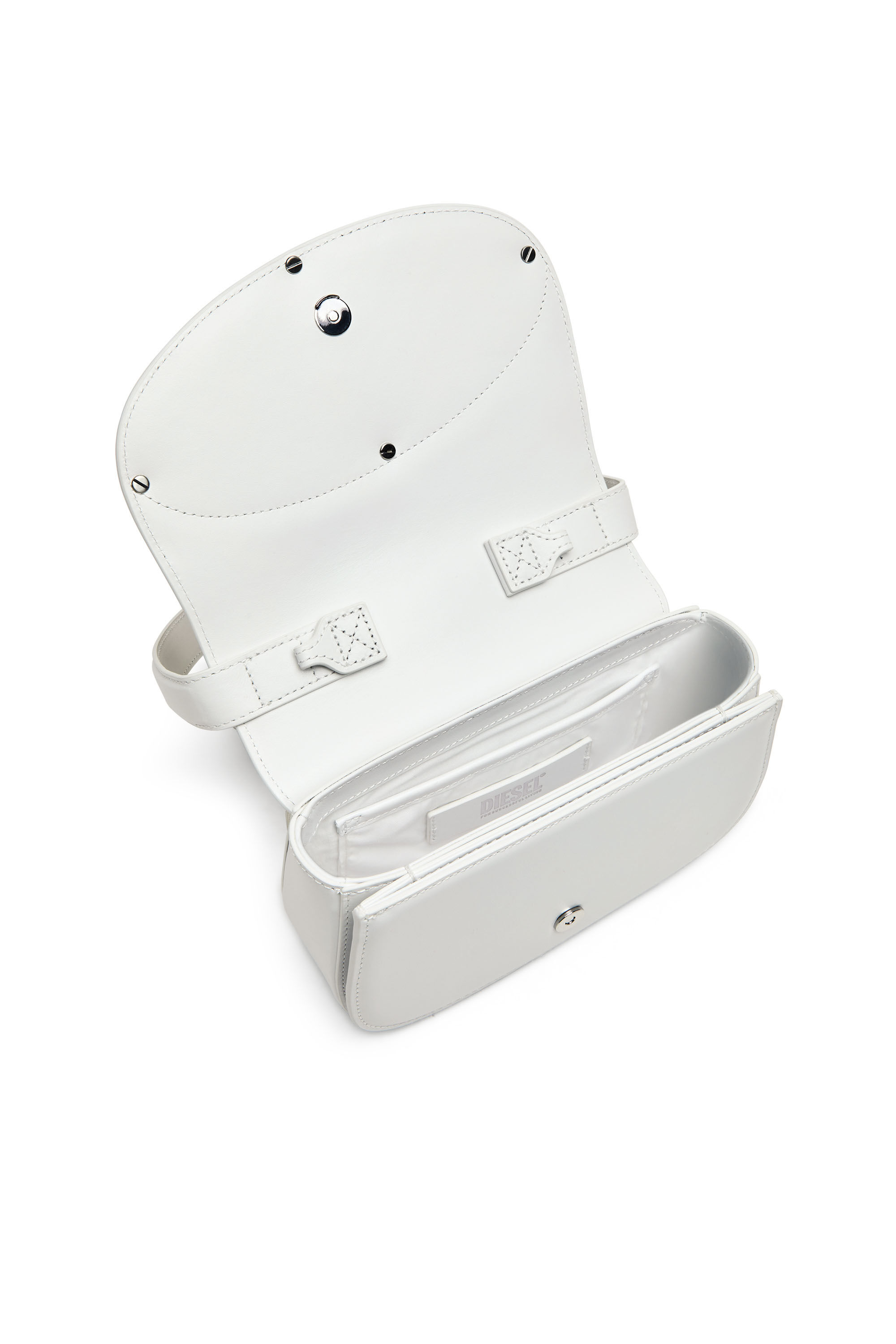 Diesel - 1DR, Female's 1DR-Iconic shoulder bag in nappa leather in White - 2