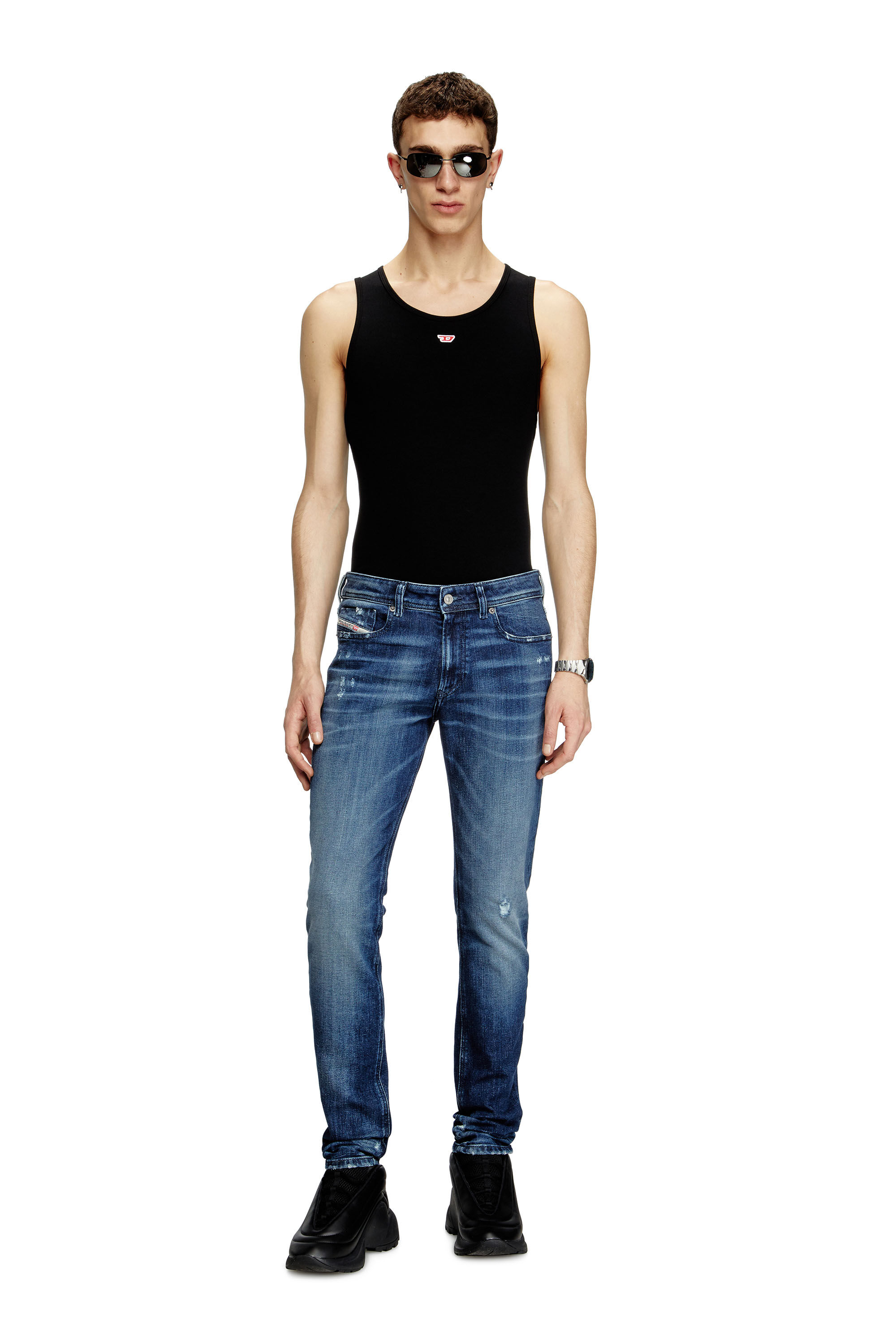 Diesel - Male's Skinny Jeans 1979 Sleenker 09L42, Dark Blue - 1
