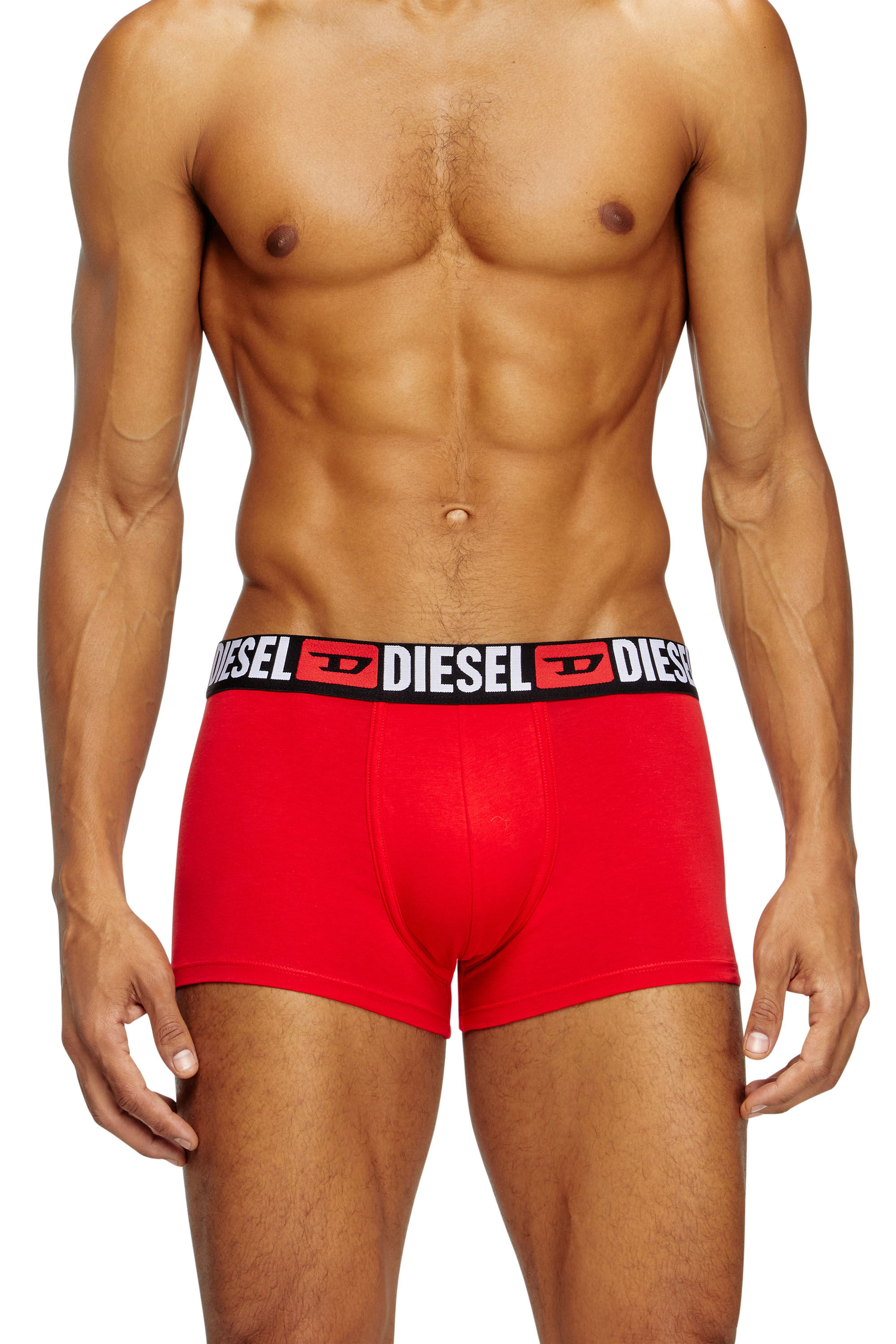 Diesel - UMBX-DAMIENTHREEPACK, Lot de trois boxers avec taille ornée du logo sur toute la surface Homme in Polychrome - 1