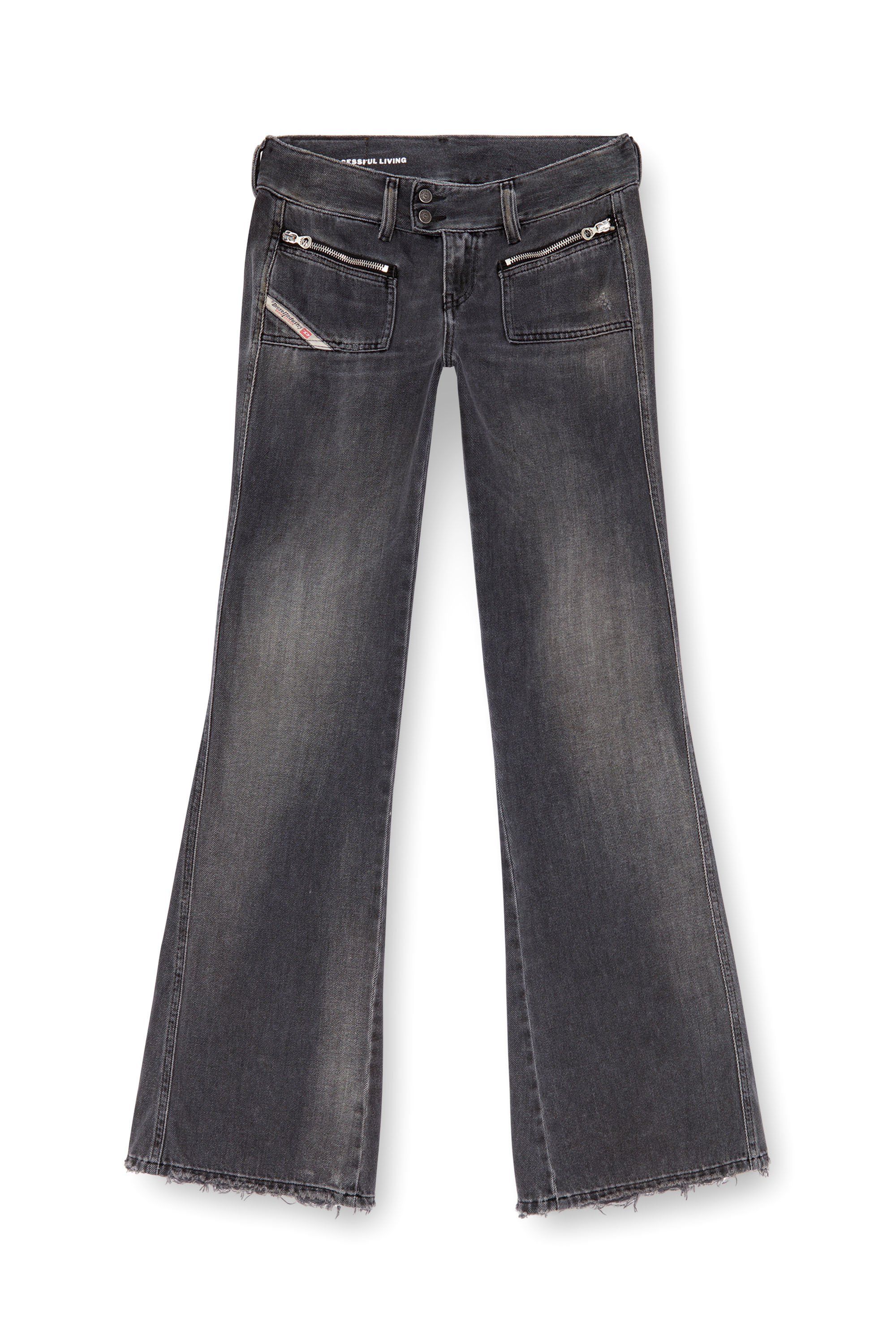 Diesel - Female's Bootcut Jeans D-Hush 09K14, Black/Dark Grey - 3