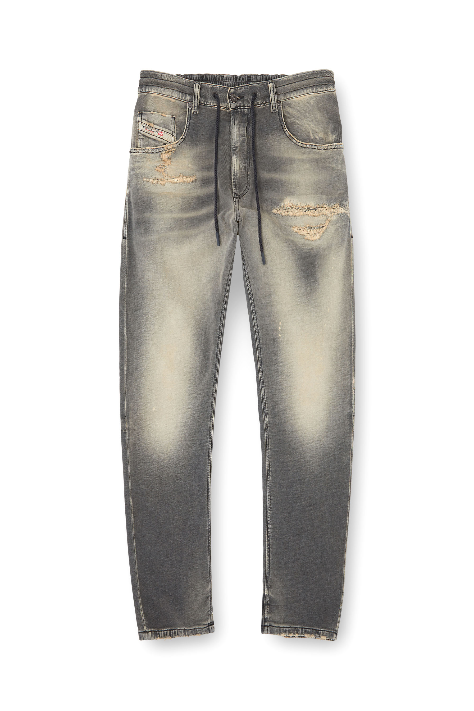 Diesel - Male's Regular 2032 D-Krooley Joggjeans® 068PF, Light Grey - 3