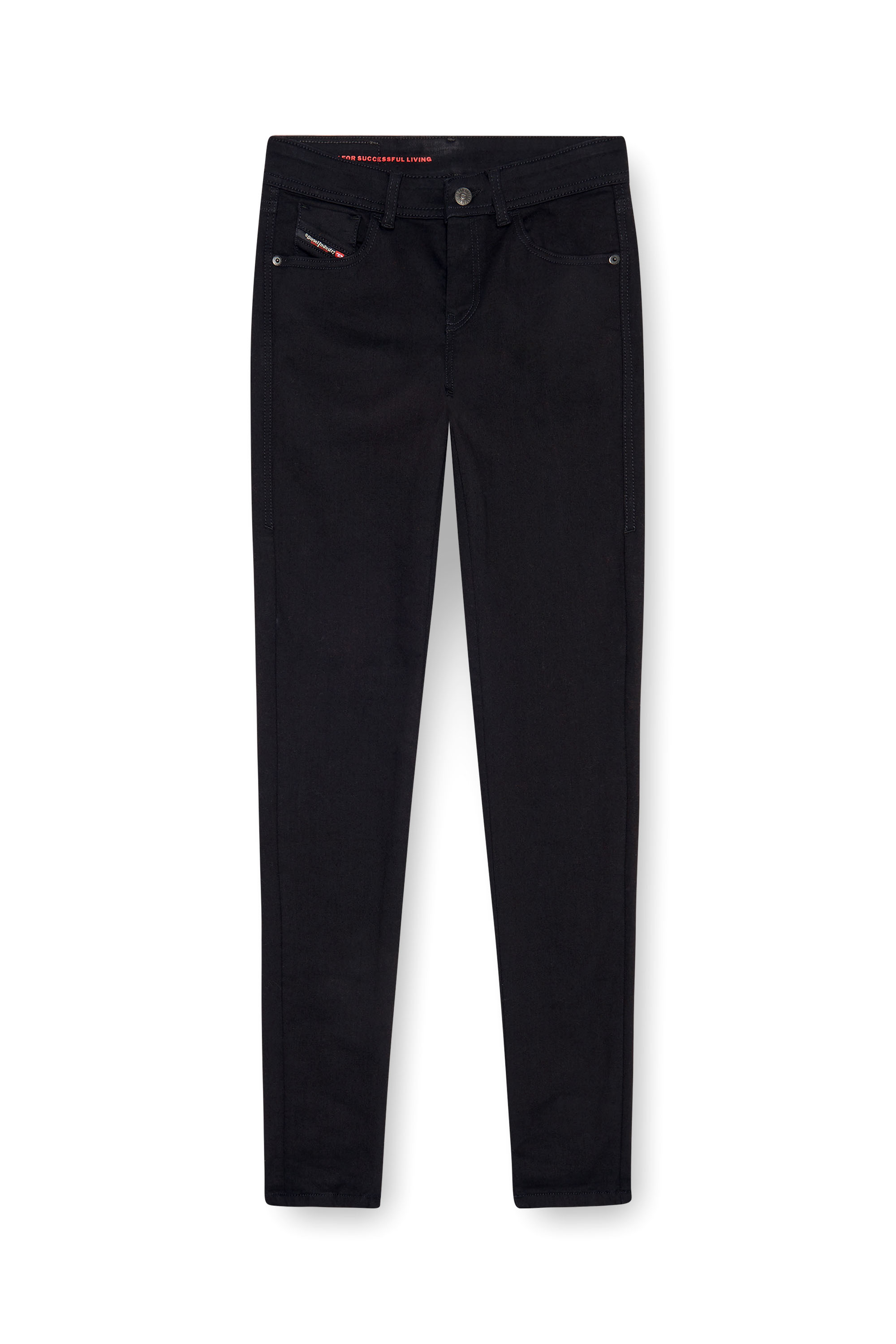 Diesel - Skinny Jeans 2017 Slandy 069EF Femme, Noir/Gris foncé - Image 3