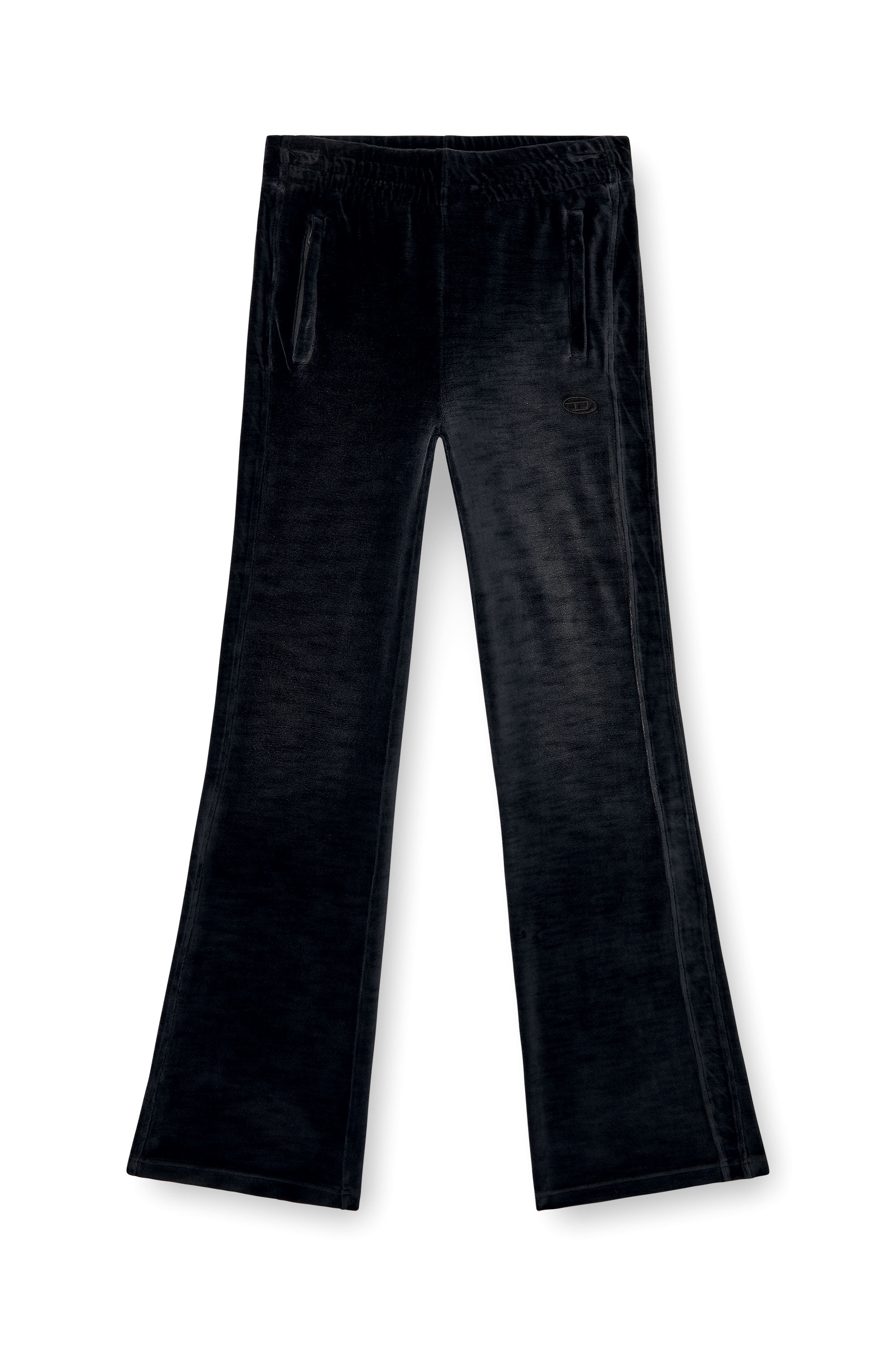 Diesel - P-ELY-Q1, Female's Wide leg sweatpants in Black - 4