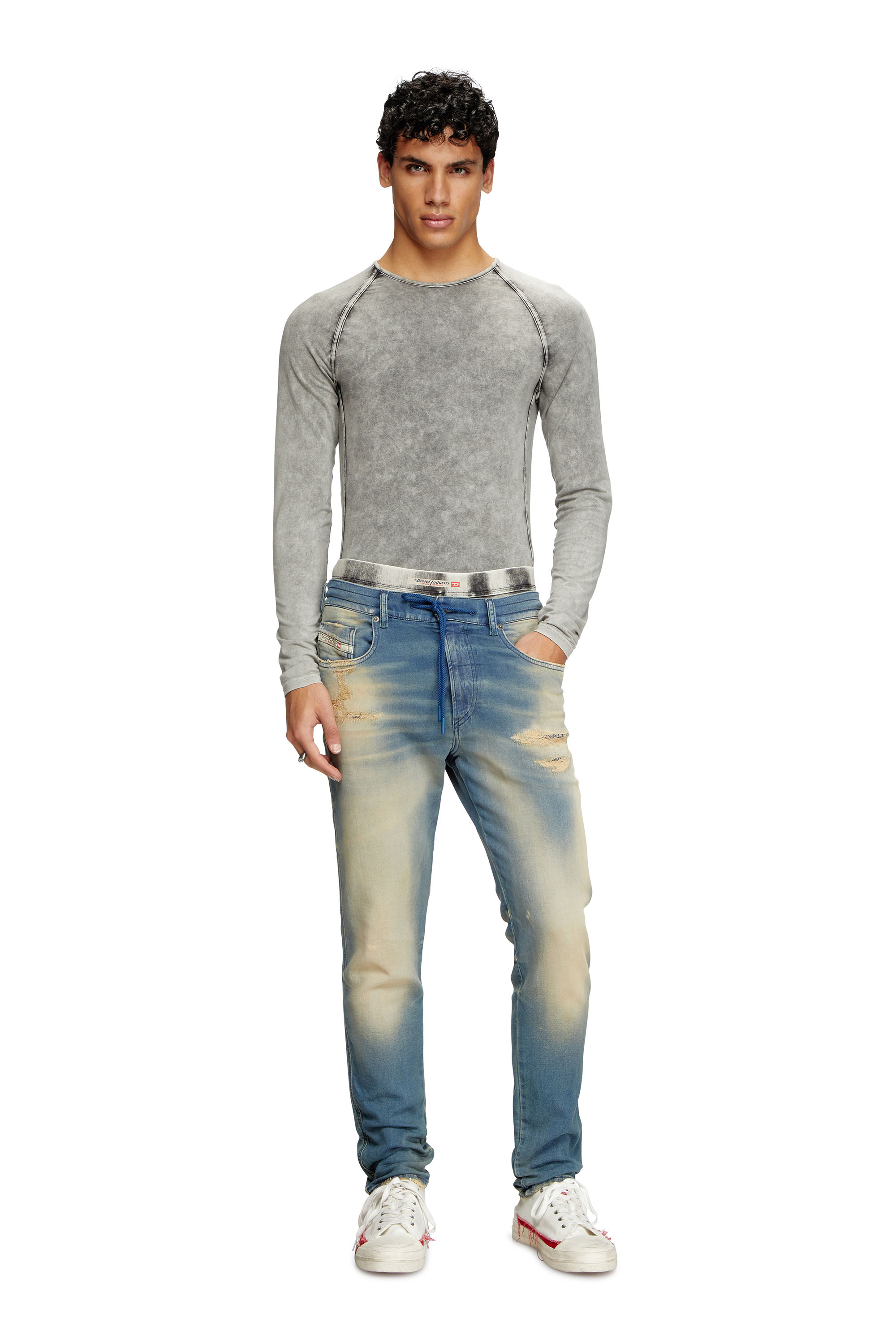 Diesel - Male's Slim 2060 D-Strukt Joggjeans® 068PP, Medium Blue - 2
