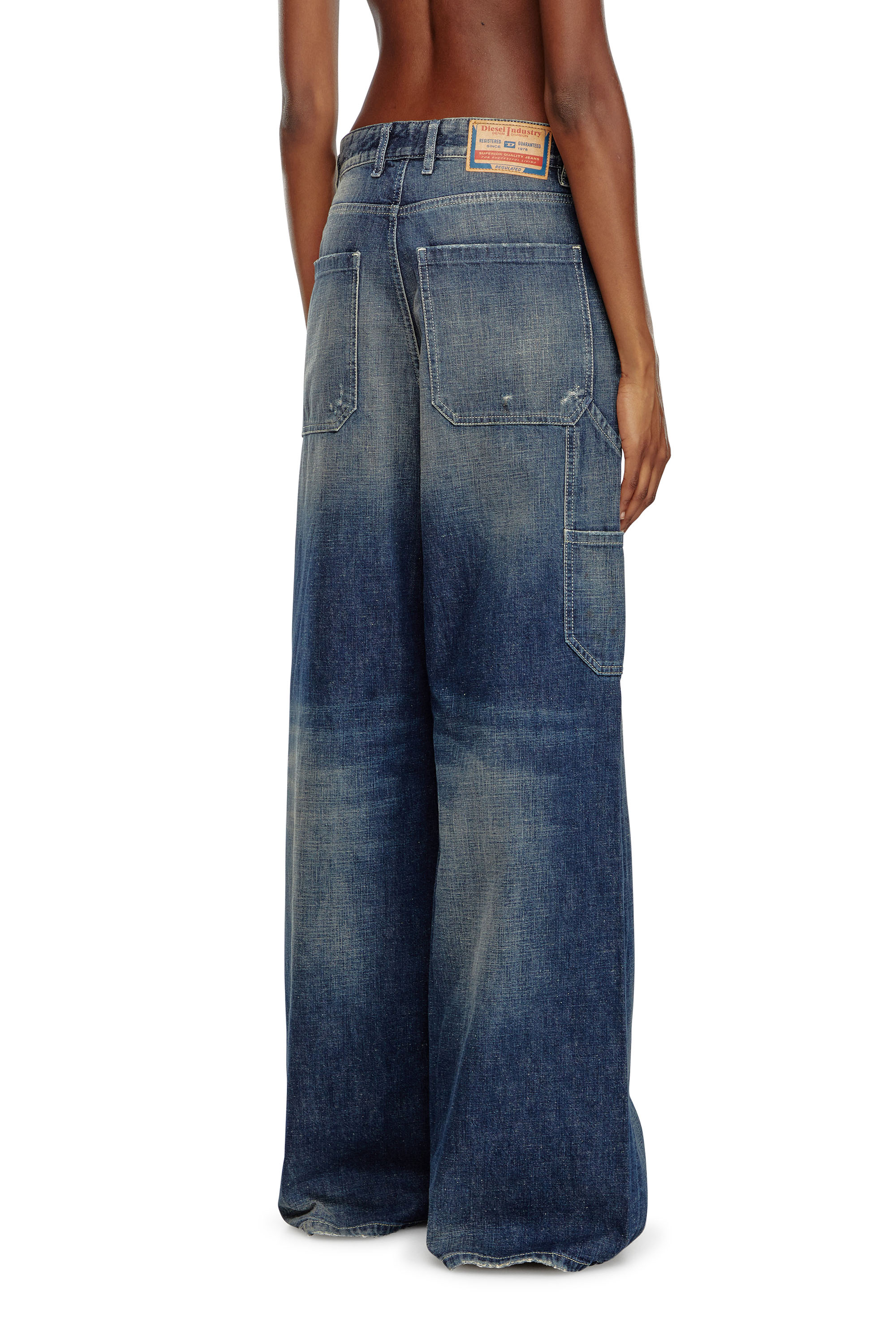 Diesel - Female's Relaxed Jeans 1996 D-Sire 09J91, Dark Blue - 4