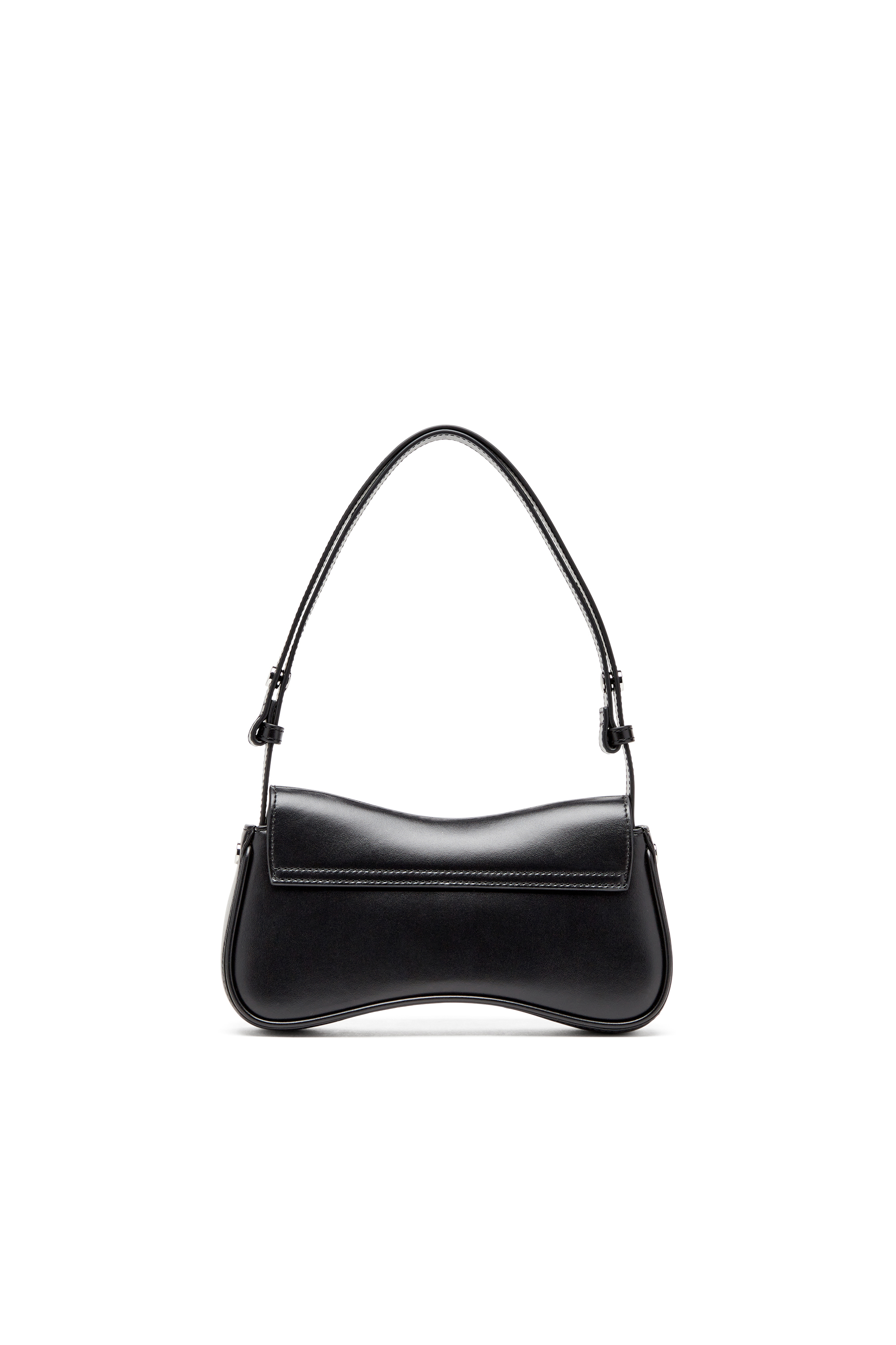 Diesel - PLAY CLUTCH, Female's Play-Semi gloss leather shoulder bag in Black - 2