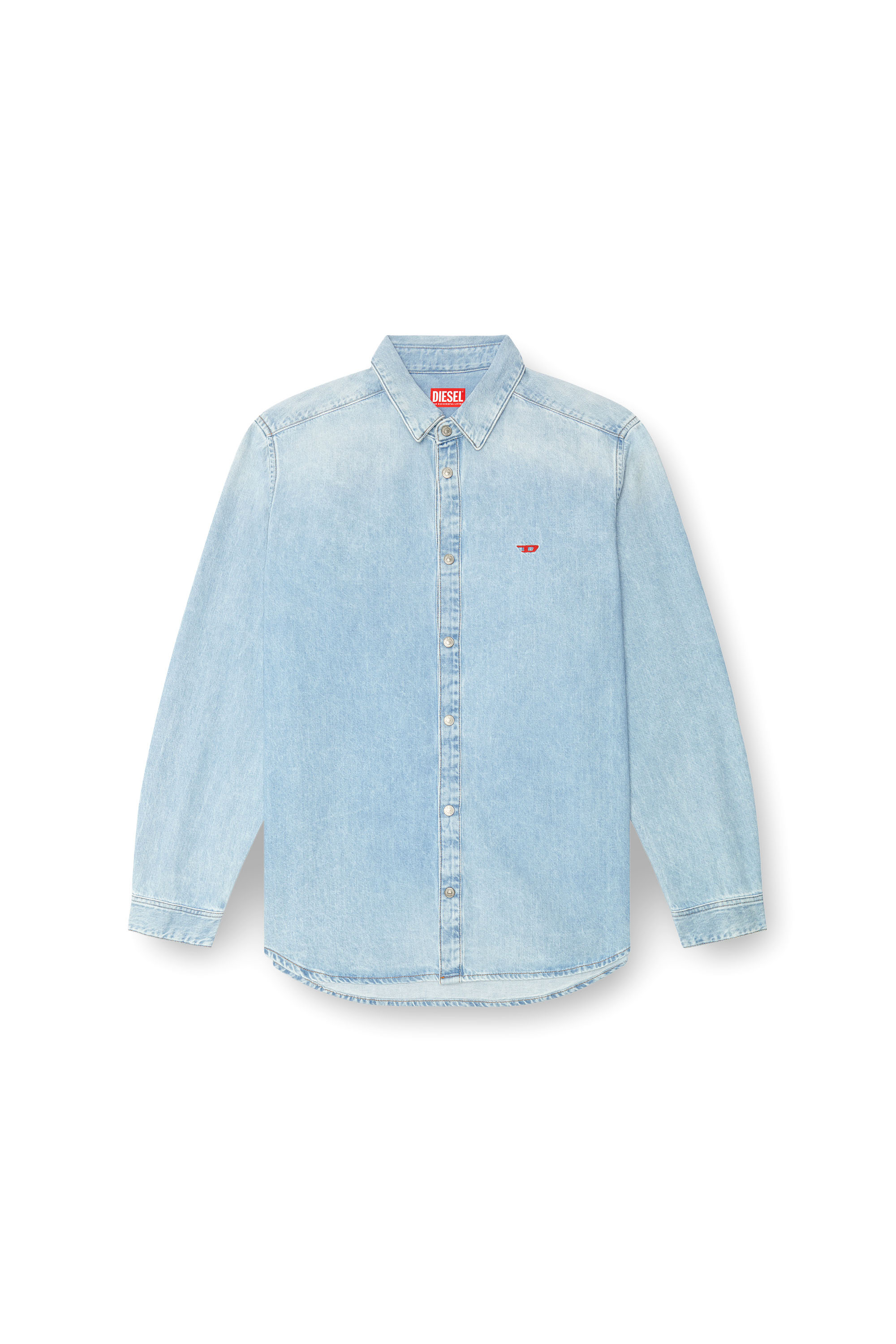 Diesel - D-SIMPLY, Male's Shirt in denim in Light Blue - 3