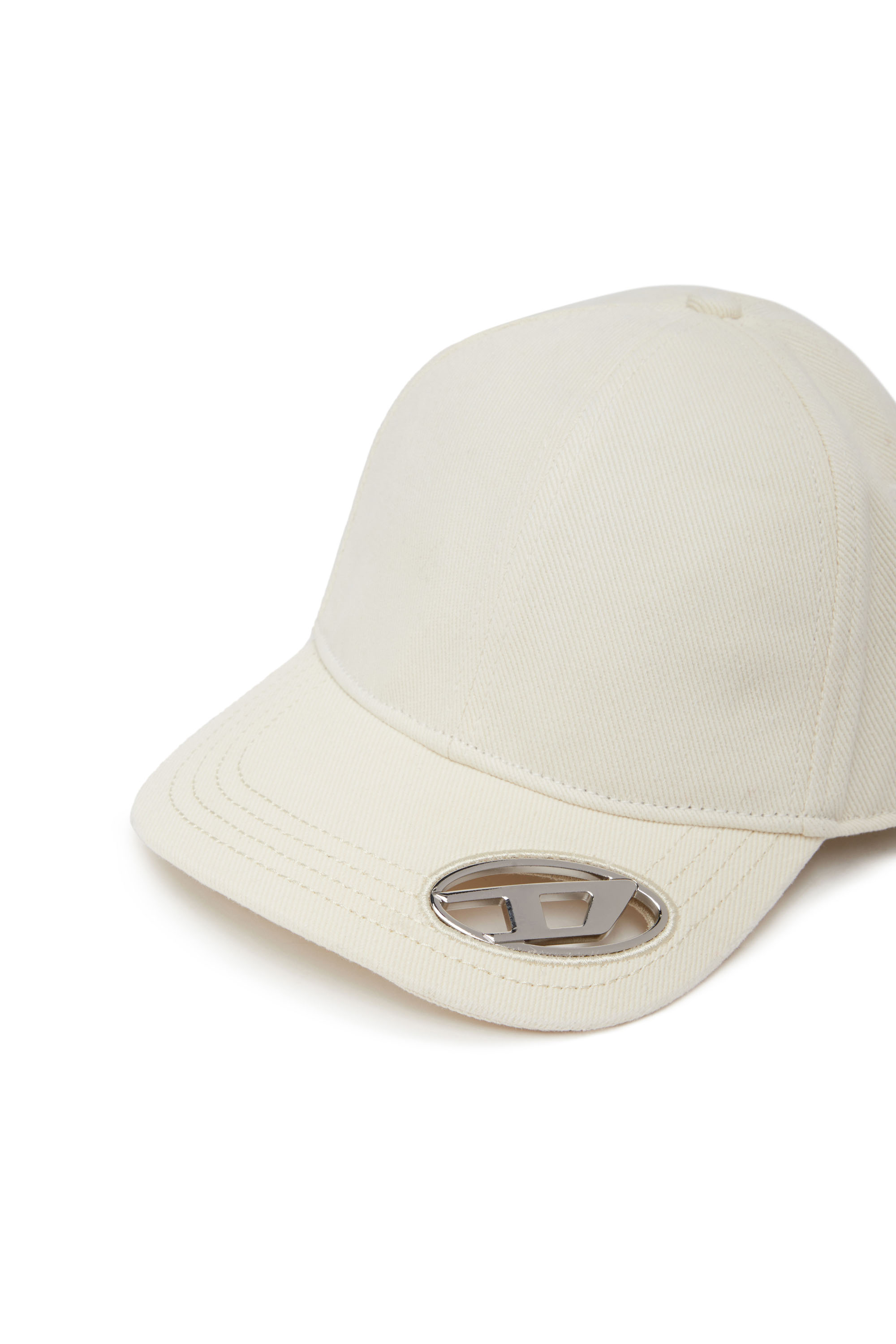 Diesel - C-PLAK, Casquette de baseball avec plaque oval D Homme in Blanc - 3