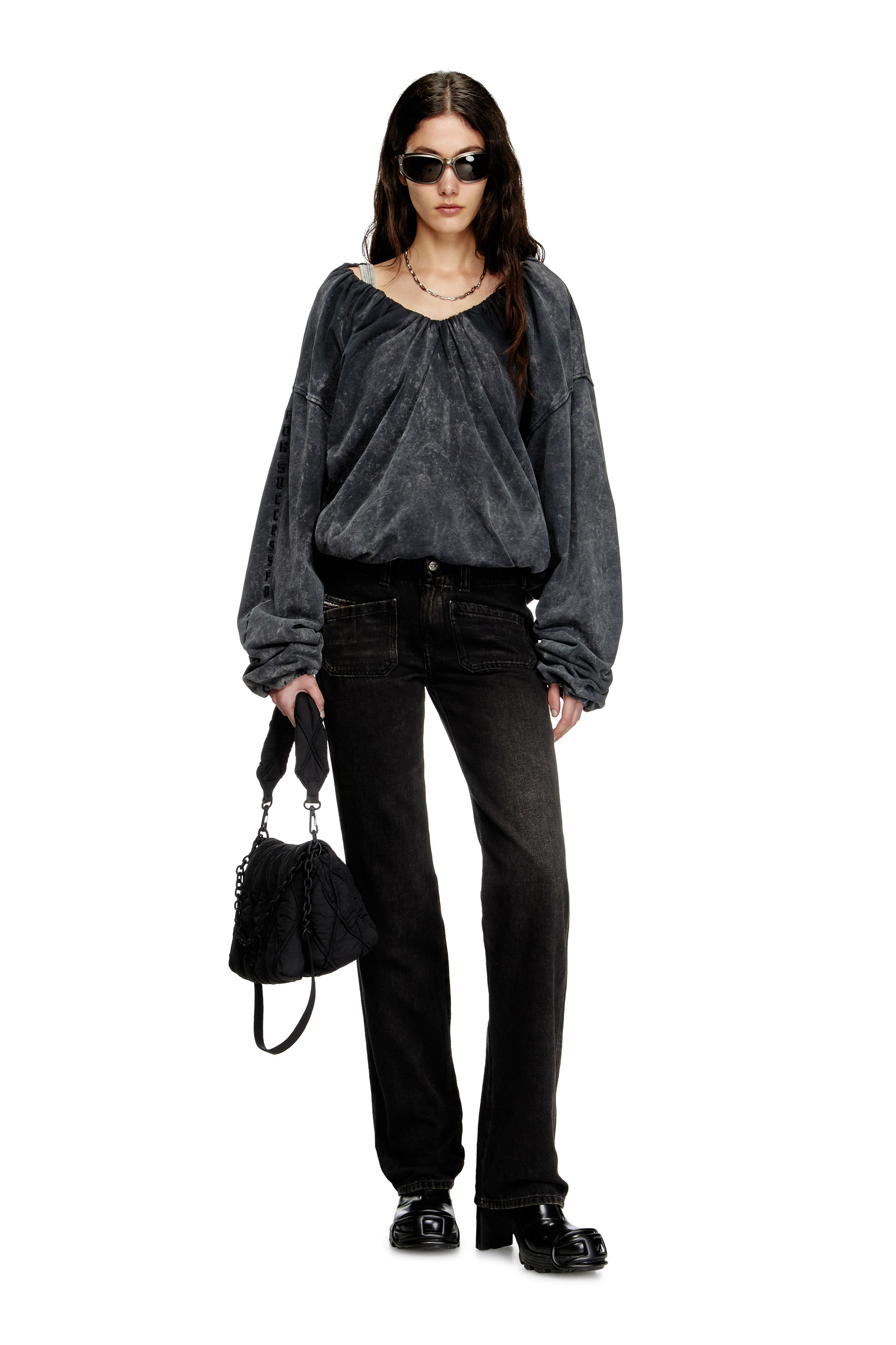 Diesel - Female's Bootcut Jeans D-Keate 09J96, Black/Dark Grey - 2