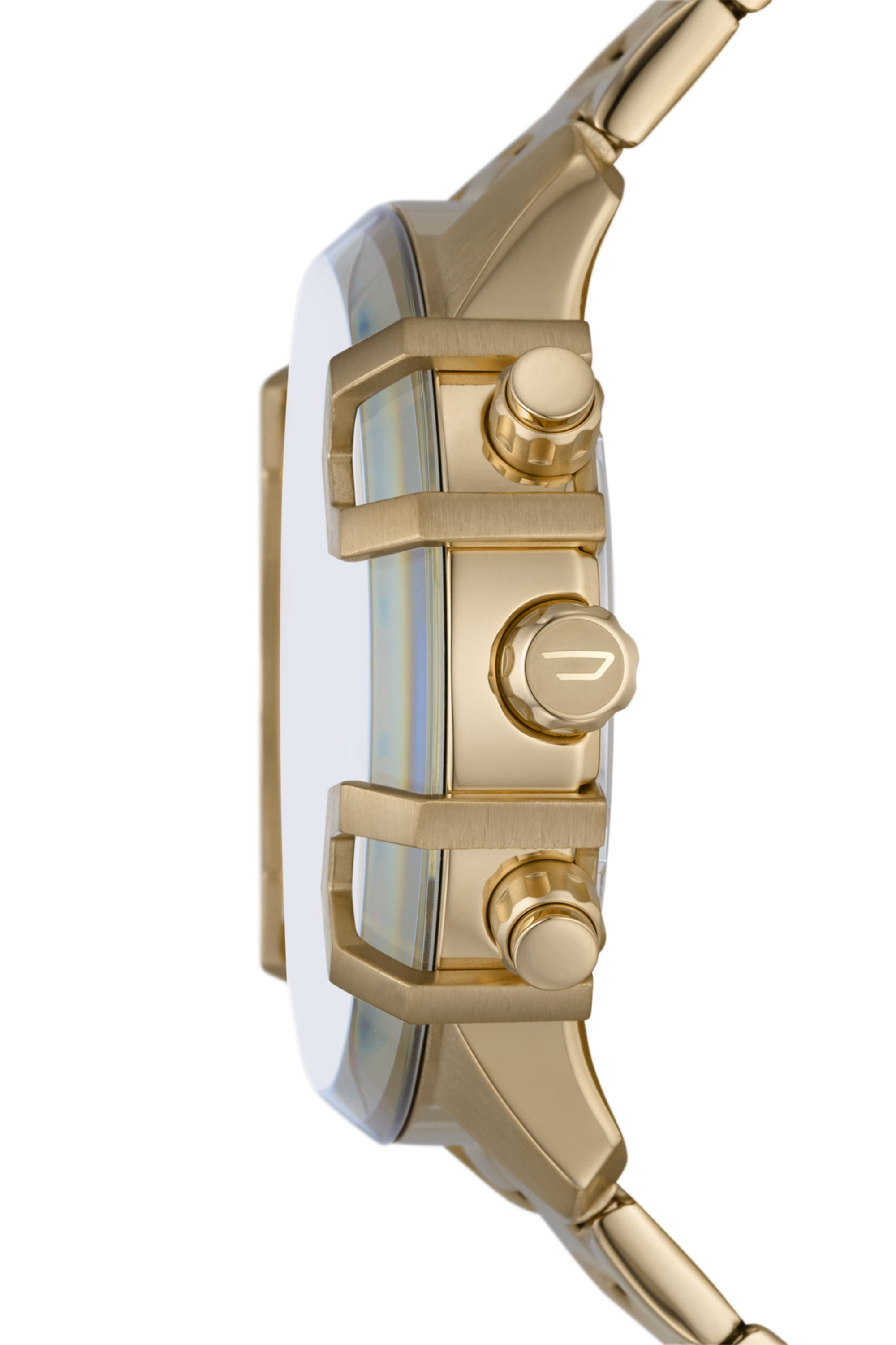 Diesel - DZ4595, Male's Griffed chronograph gold-tone stainless steel watch in Gold - 3