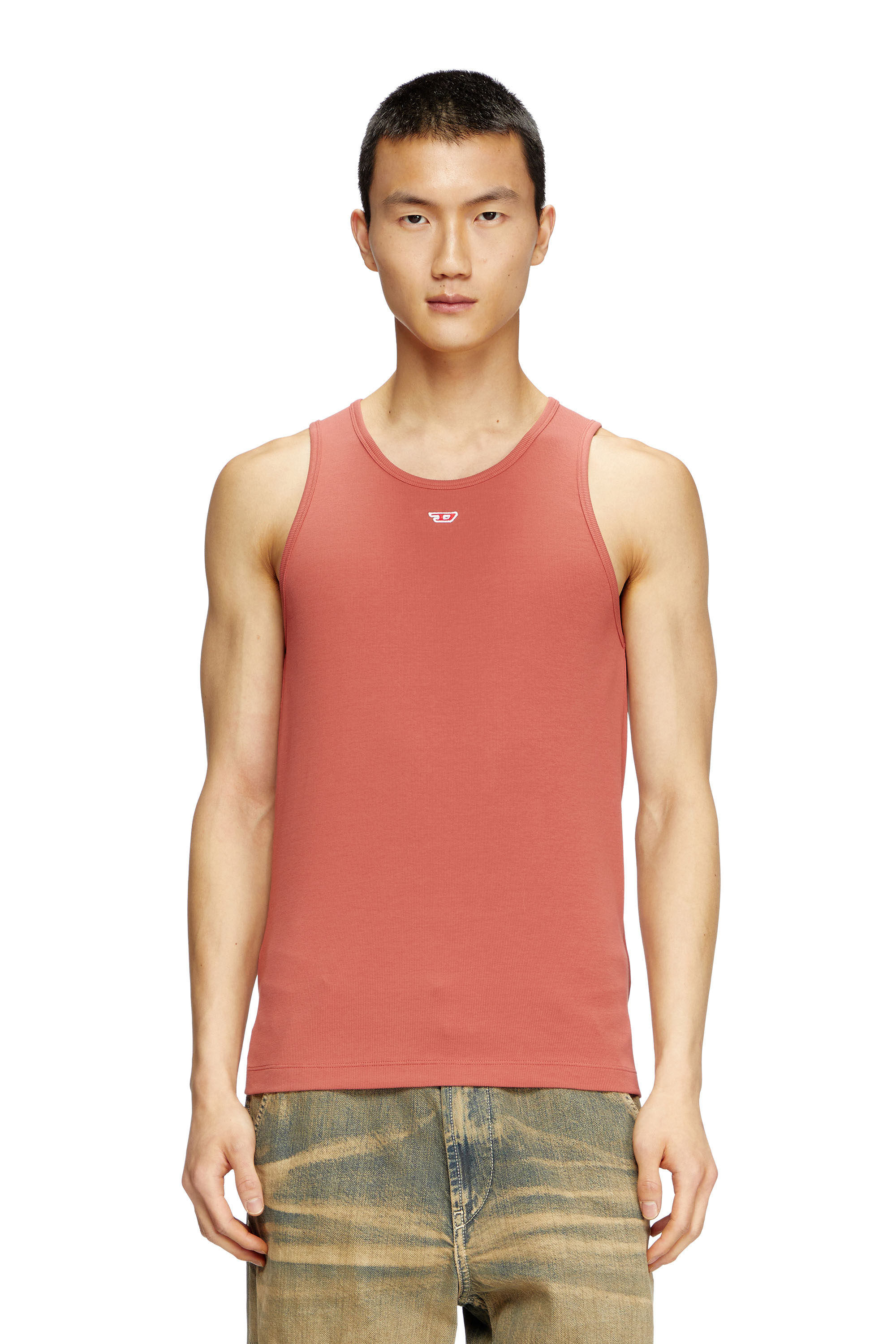 Diesel - T-LIFTY-D, Male's Tank top with mini D logo patch in null - 1