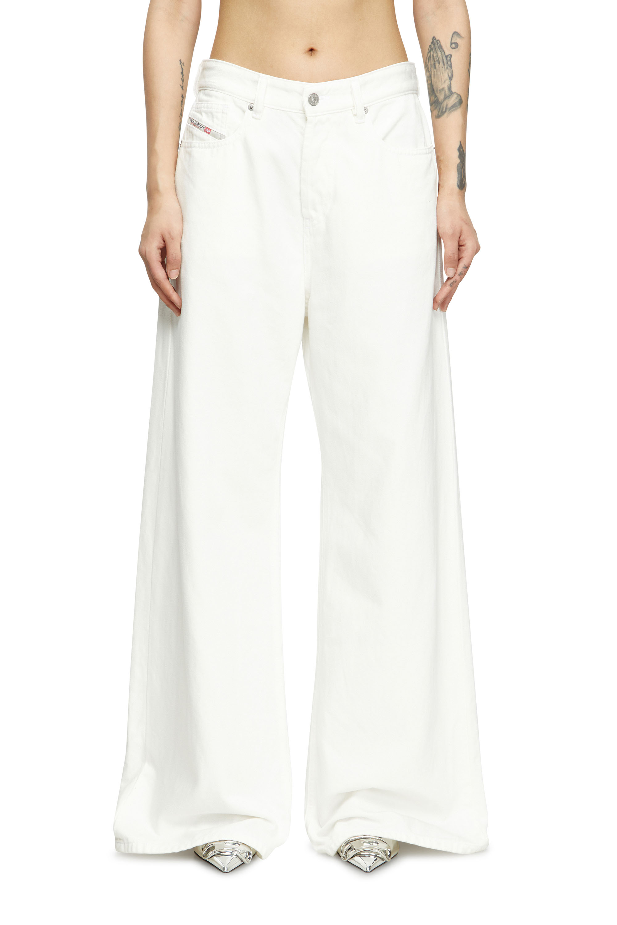 Diesel - Female's Relaxed Jeans 1996 D-Sire 09I41, White - 1