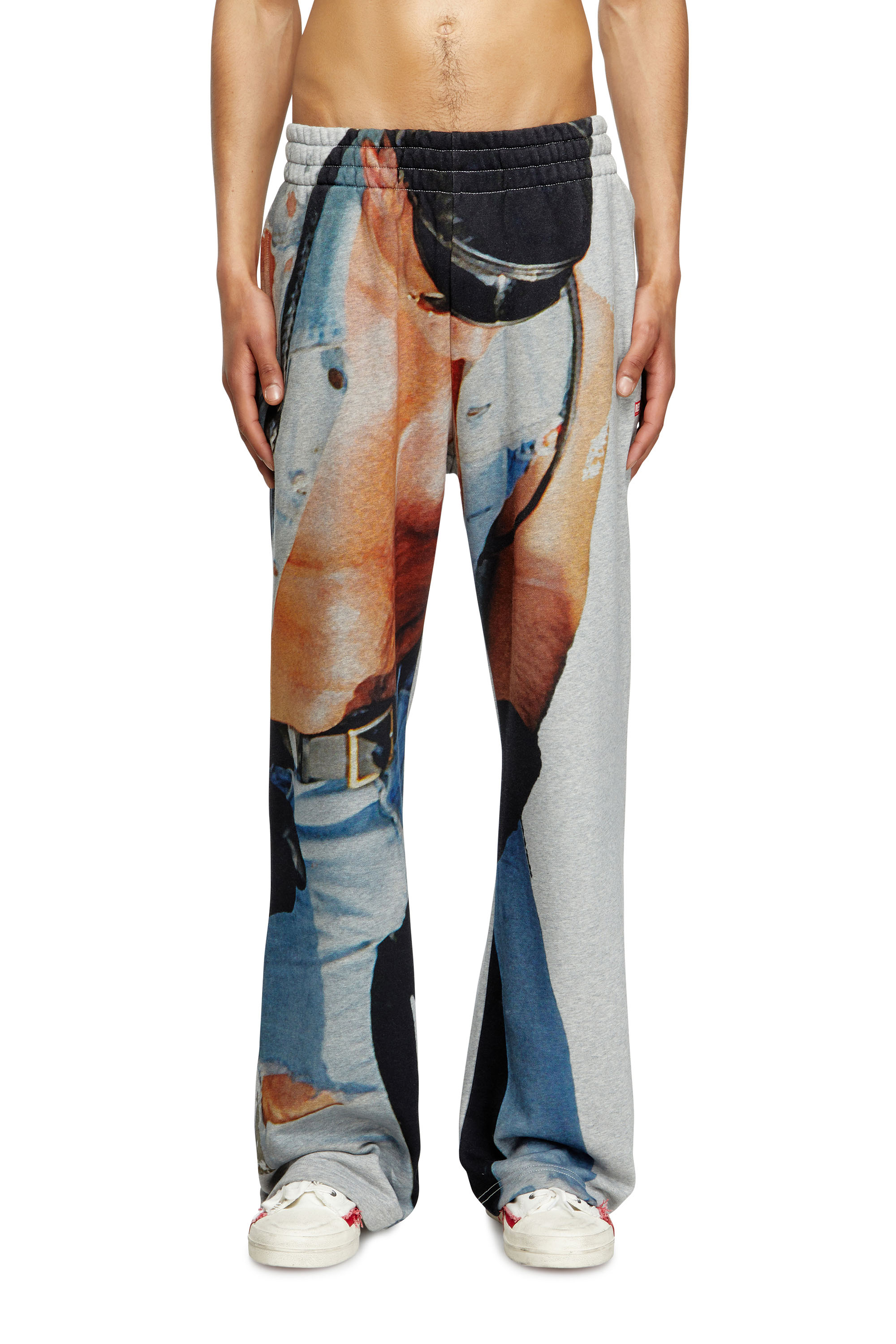 Diesel - PR-P-MARTAINS-TOM25, Pantalon de survêtement avec imprimé graphique Mixte in Gris - 1