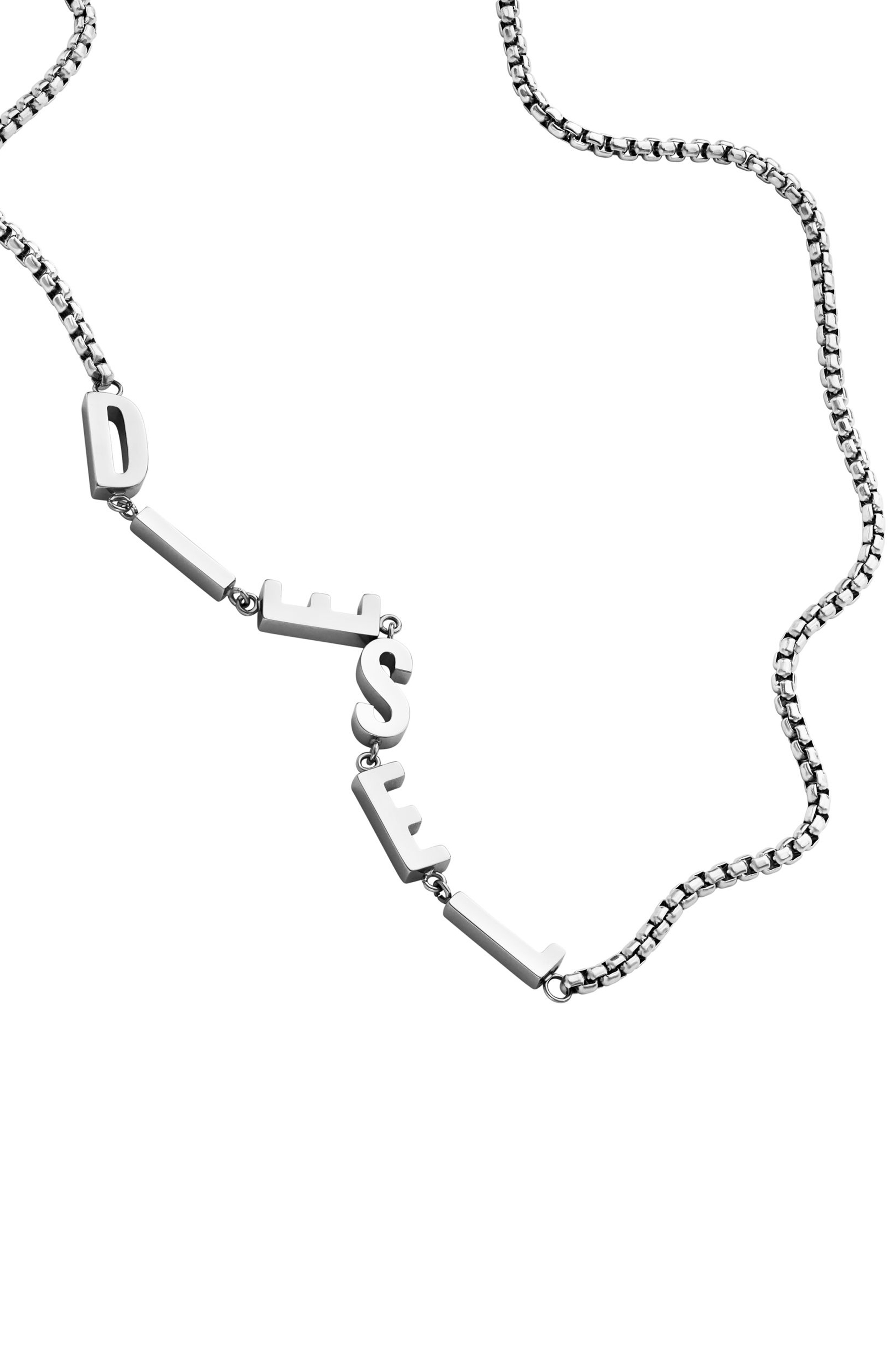 Diesel - DX1491, Collier chaîne en acier inoxydable Mixte in Gris argenté - 1