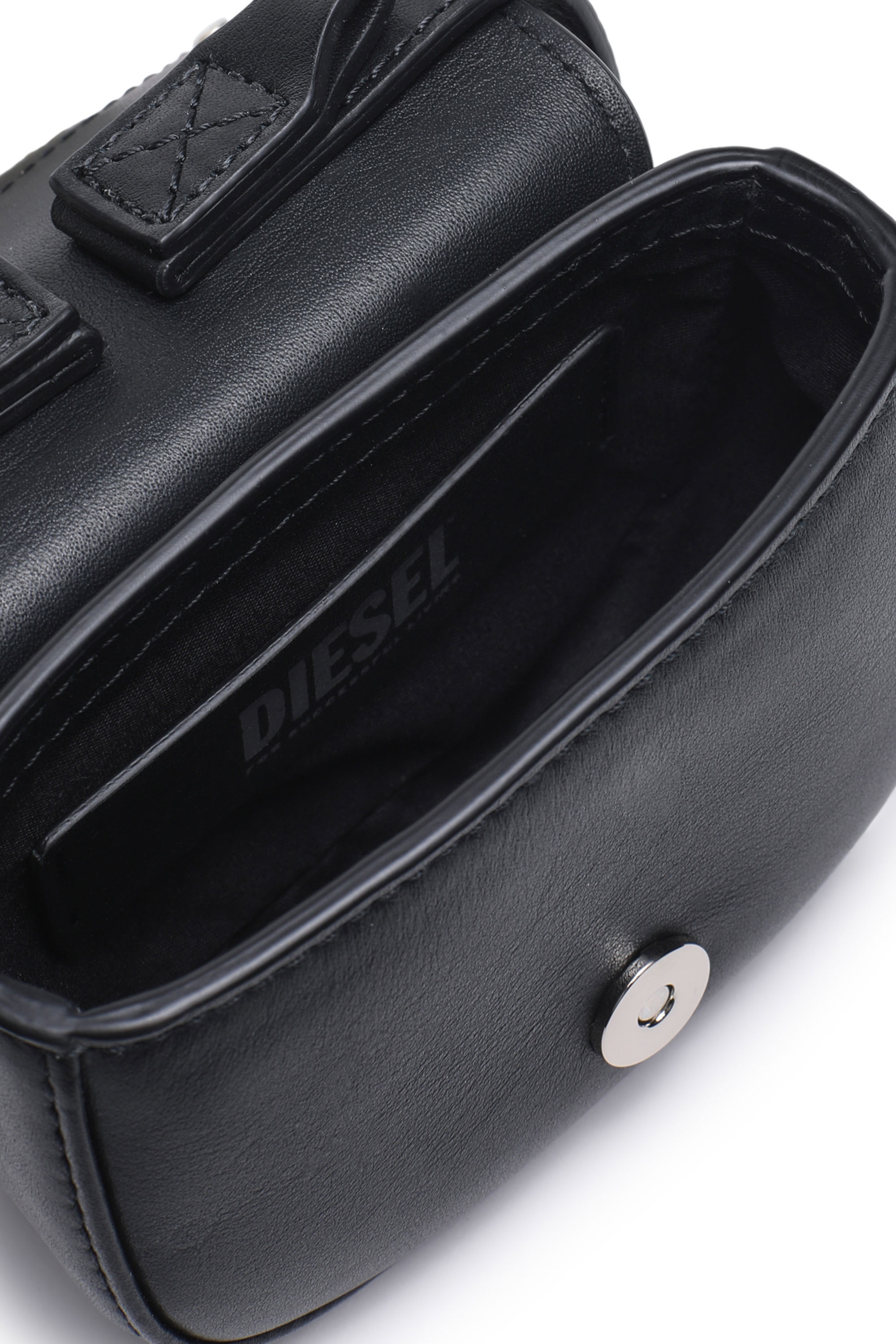 Diesel - 1DR XS, 1DR XS-Mini sac iconique avec plaque D logo Femme in Noir - 2