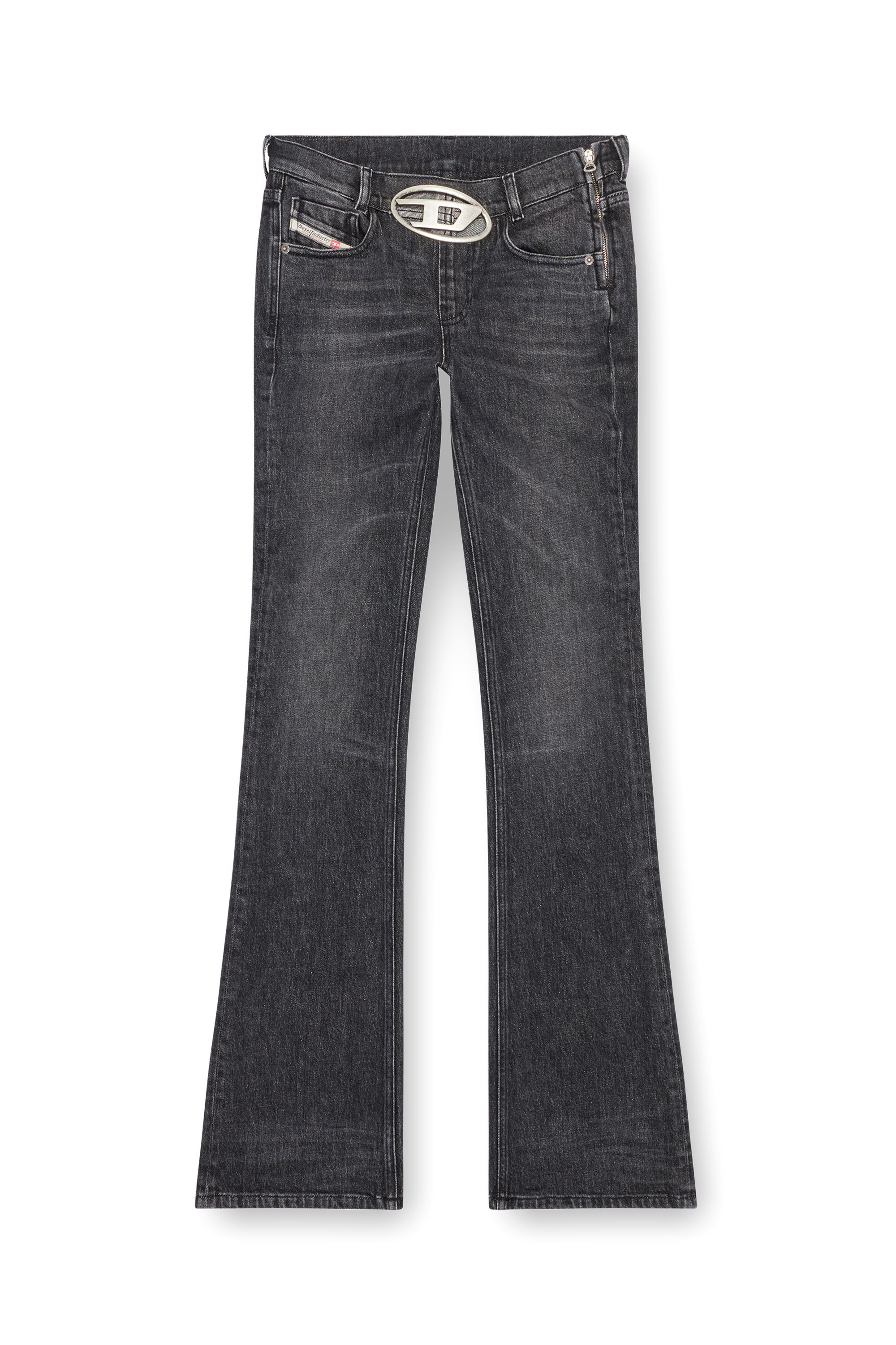 Diesel - Bootcut Jeans 1969 D-Ebbey 0CKAH Femme, Noir/Gris foncé - Image 3