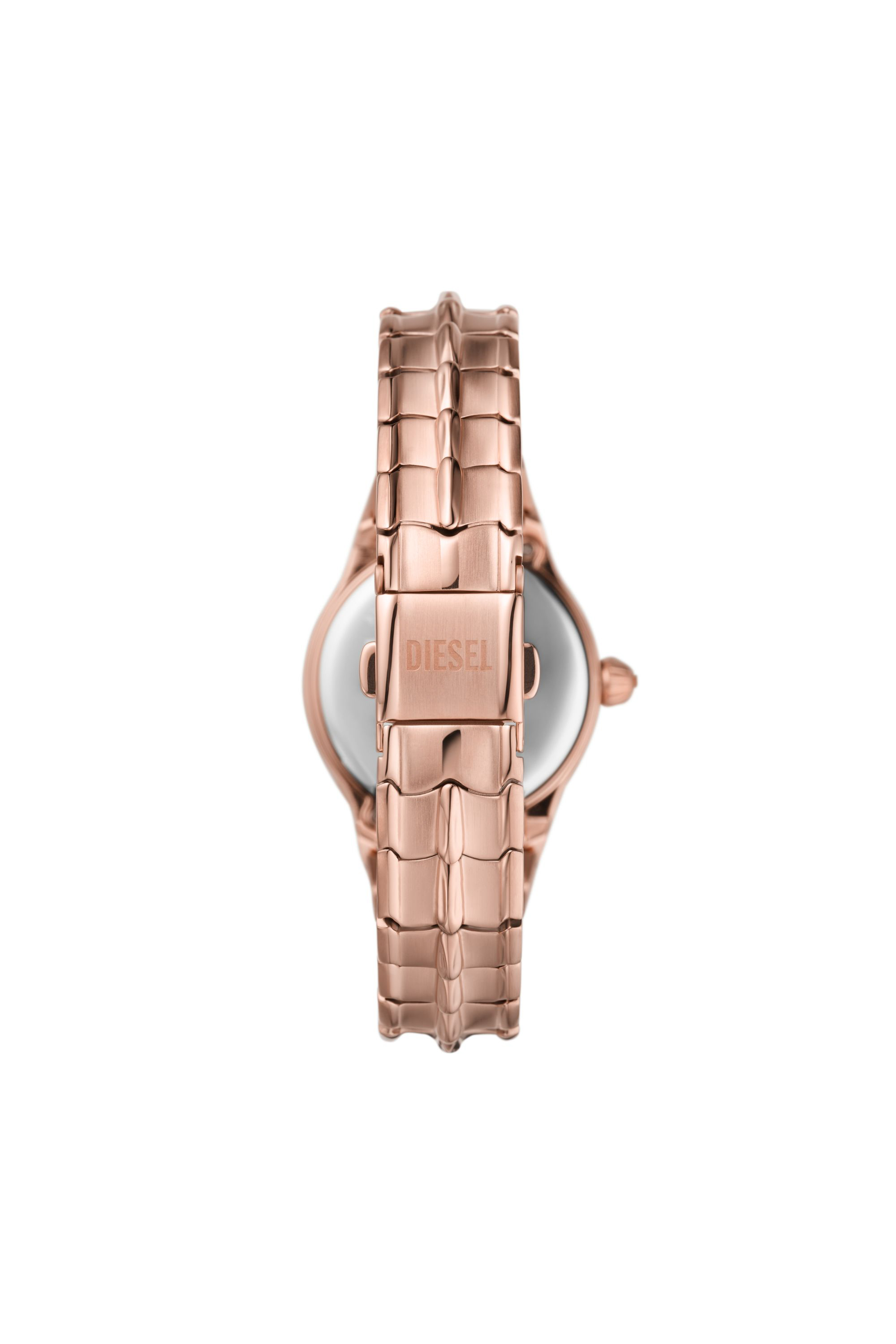Diesel - DZ5604, Female's Vert three-hand rose gold-tone stainless steel watch in Pink - 2