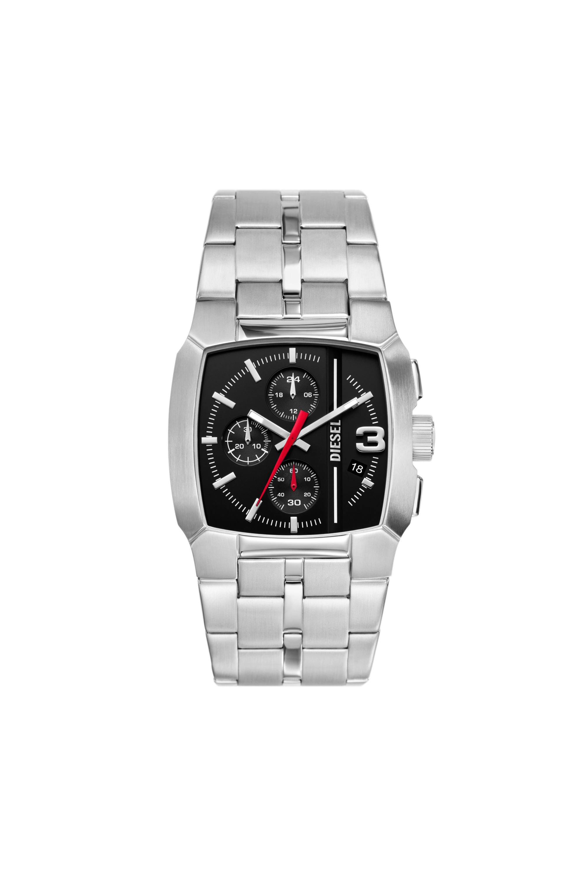 Diesel - DZ4661, Montre Cliffhanger en acier inoxydable Homme in Gris argenté - 1