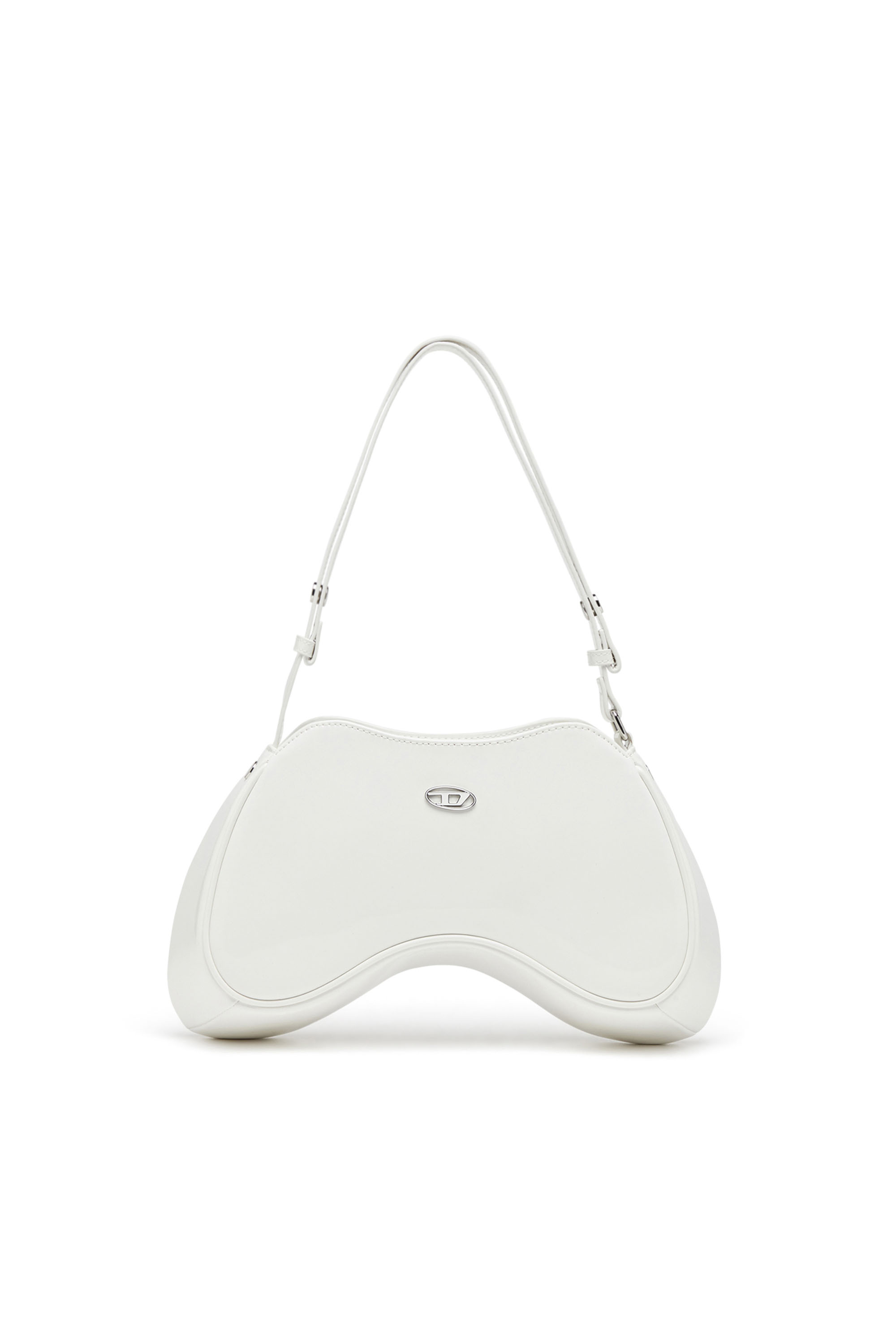 Diesel - PLAY SHOULDER, Female's Play-Glossy shoulder bag in White - 1