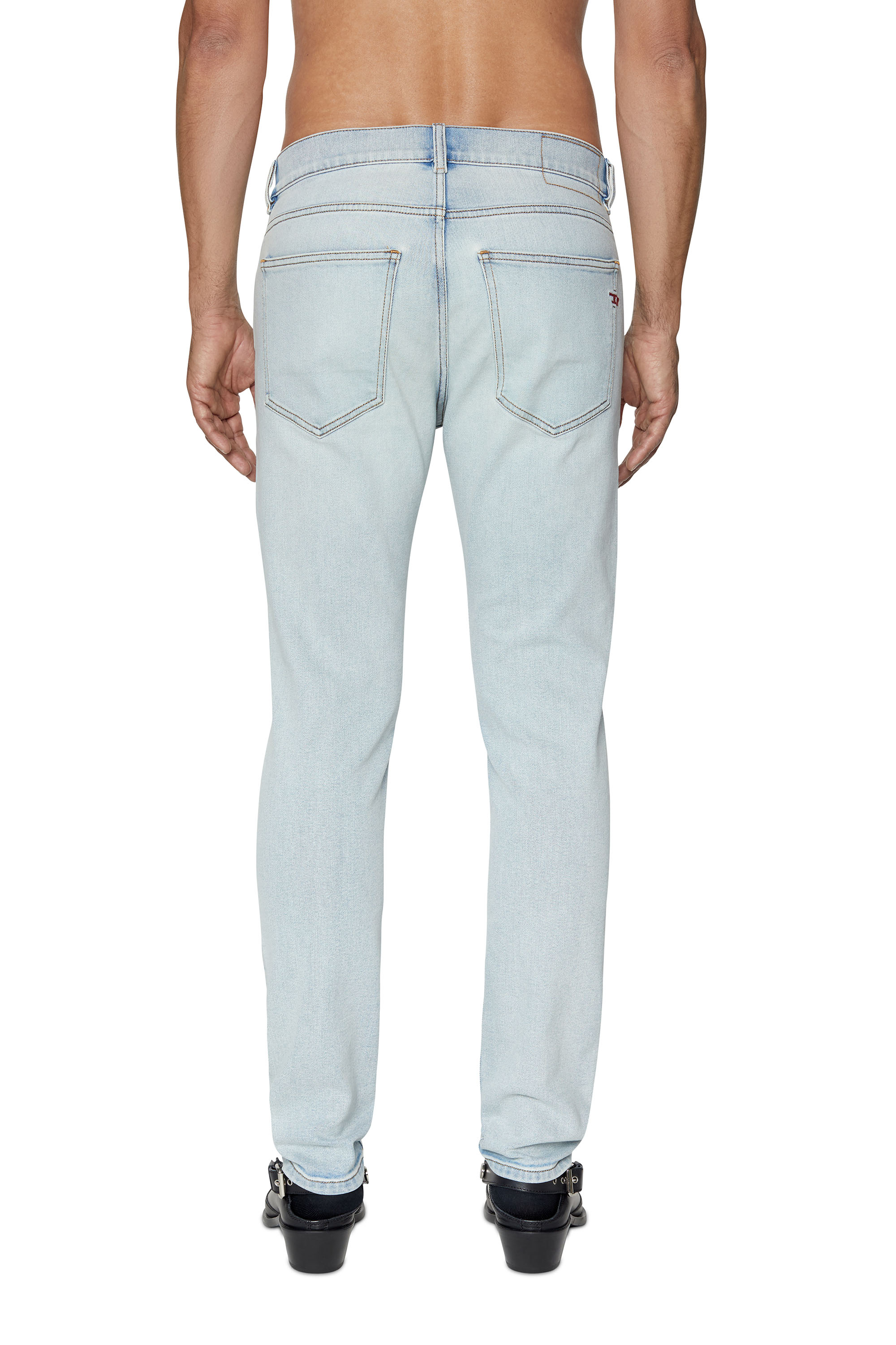 Diesel - Slim Jeans 2019 D-Strukt 09C08, Male's Slim Jeans - 2019 D-Strukt in Light Blue - 5