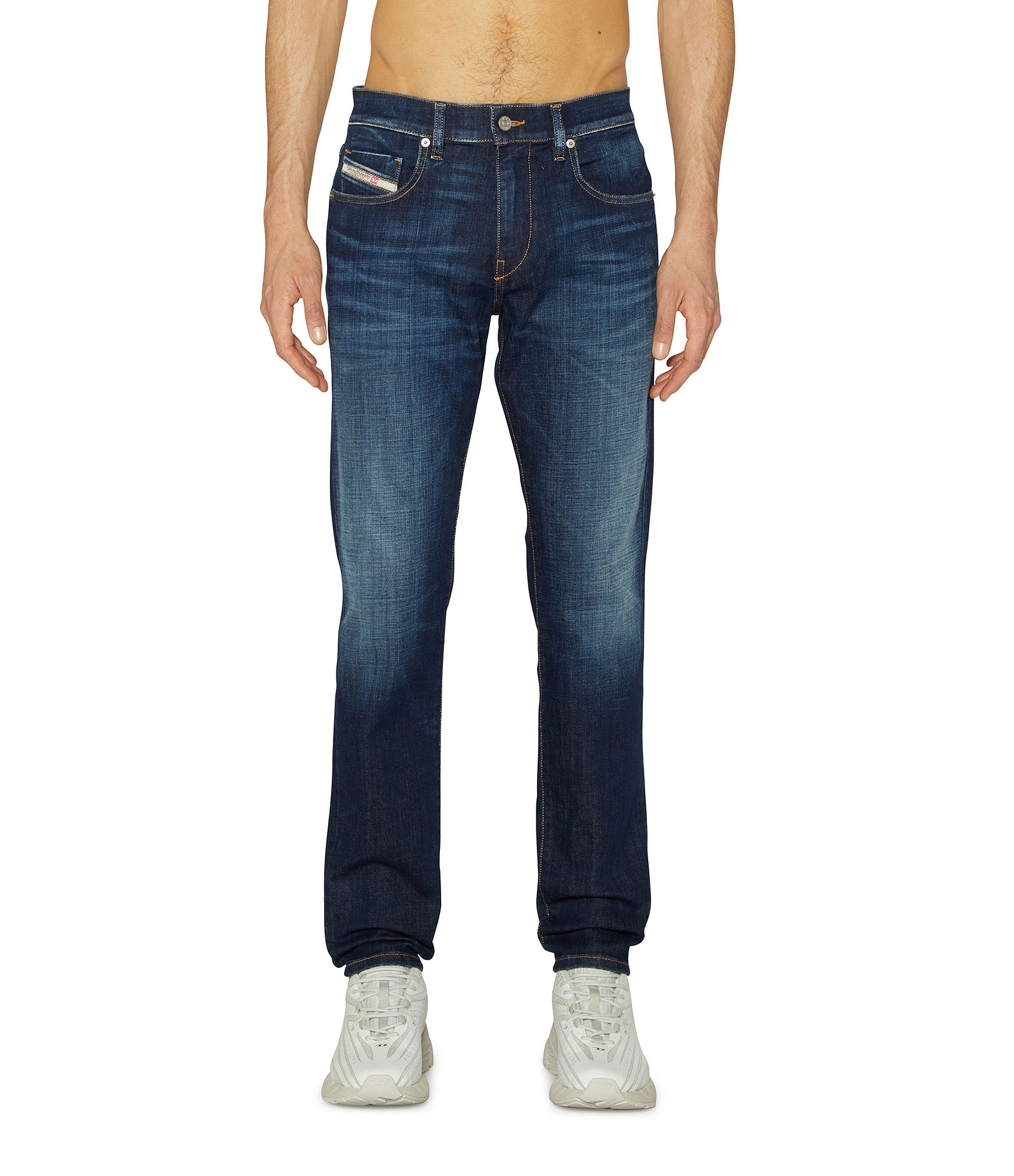 Diesel - Male's Slim Jeans 2019 D-Strukt 09L61, Medium Blue - 2