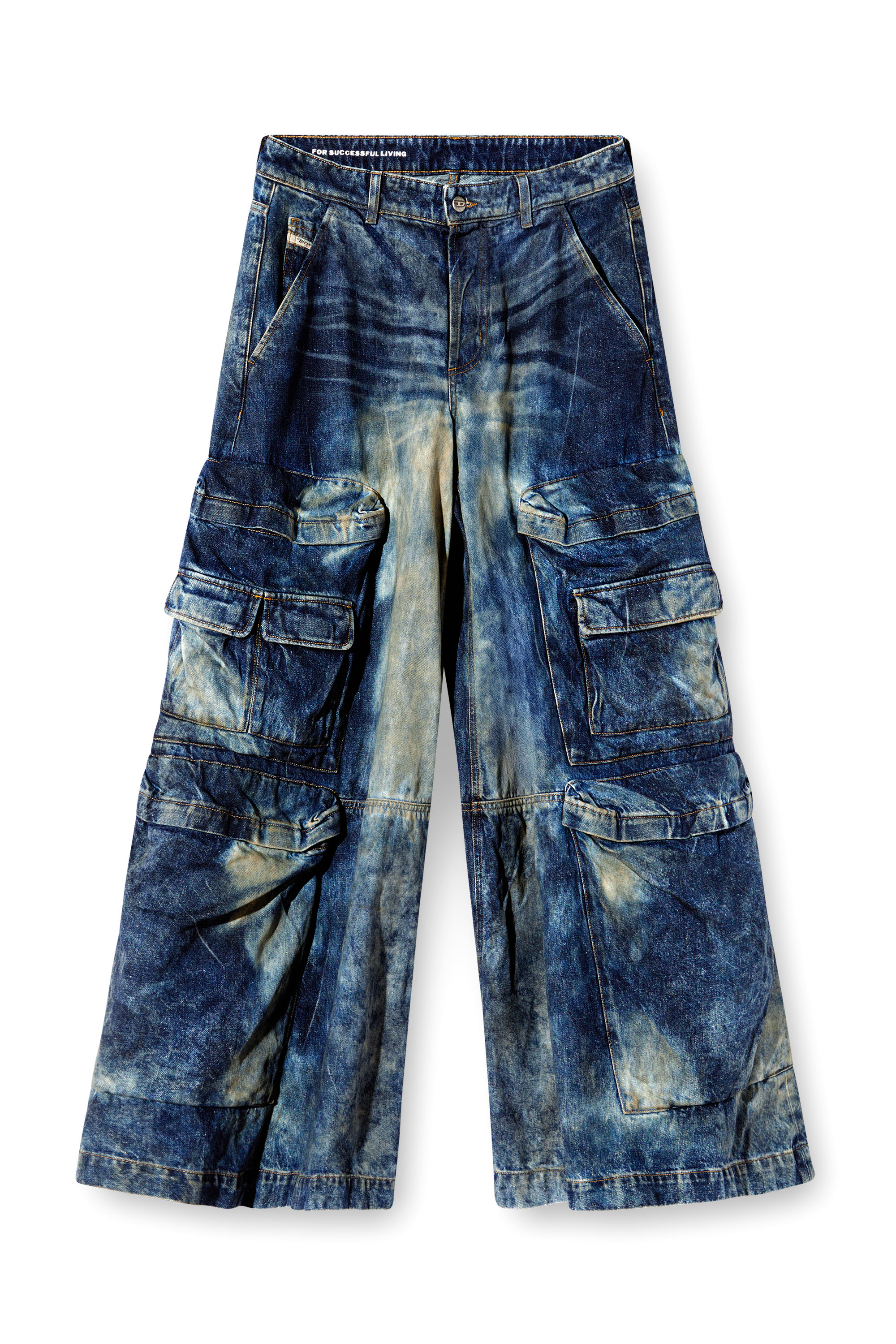 Diesel - Relaxed Jeans D-Giappo 0DBCW Mixte, Bleu Foncé - Image 3