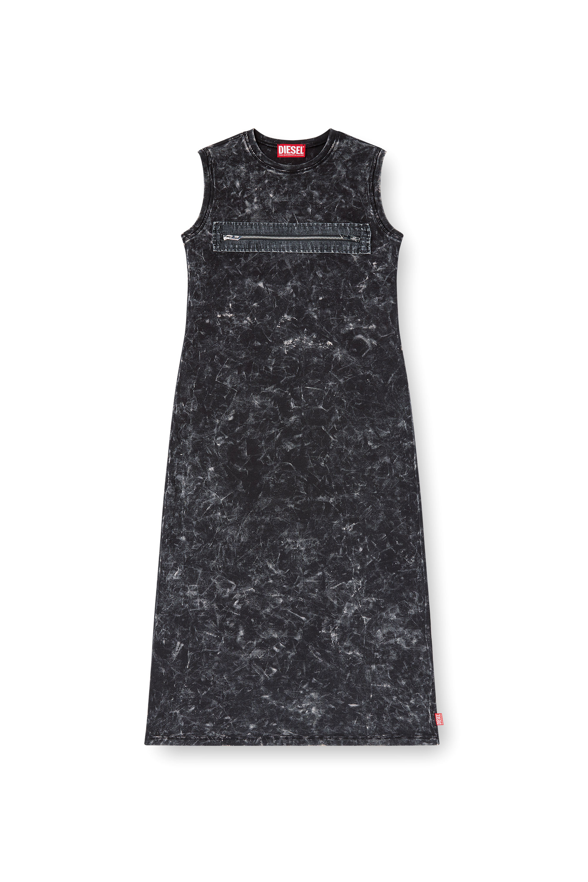 Diesel - D-PRA, Female's Sleeveless dress with zip detail in Black - 3
