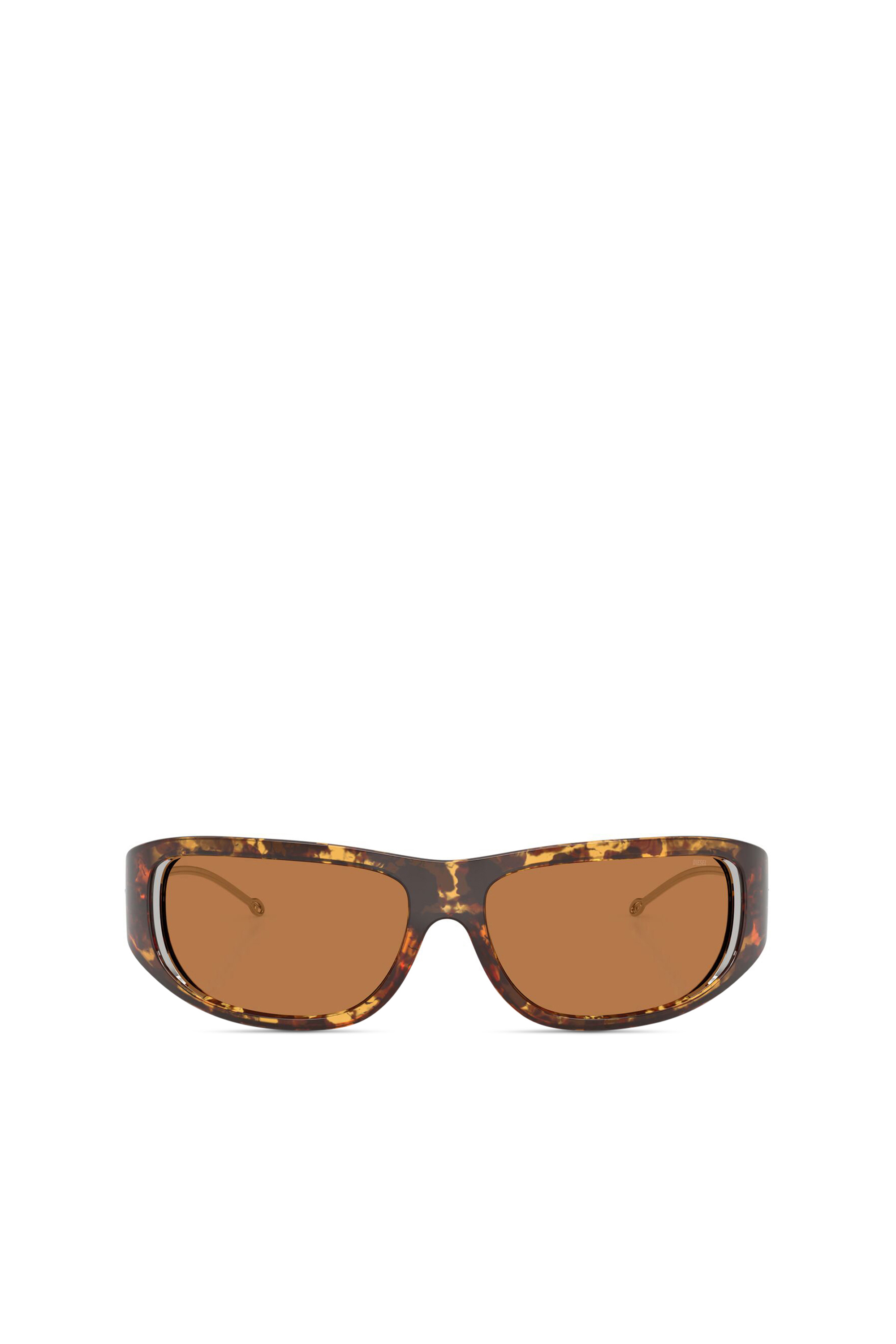 Diesel - 0DL3001 SIZE 61, Unisex's Wraparound style sunglasses in Brown - 1
