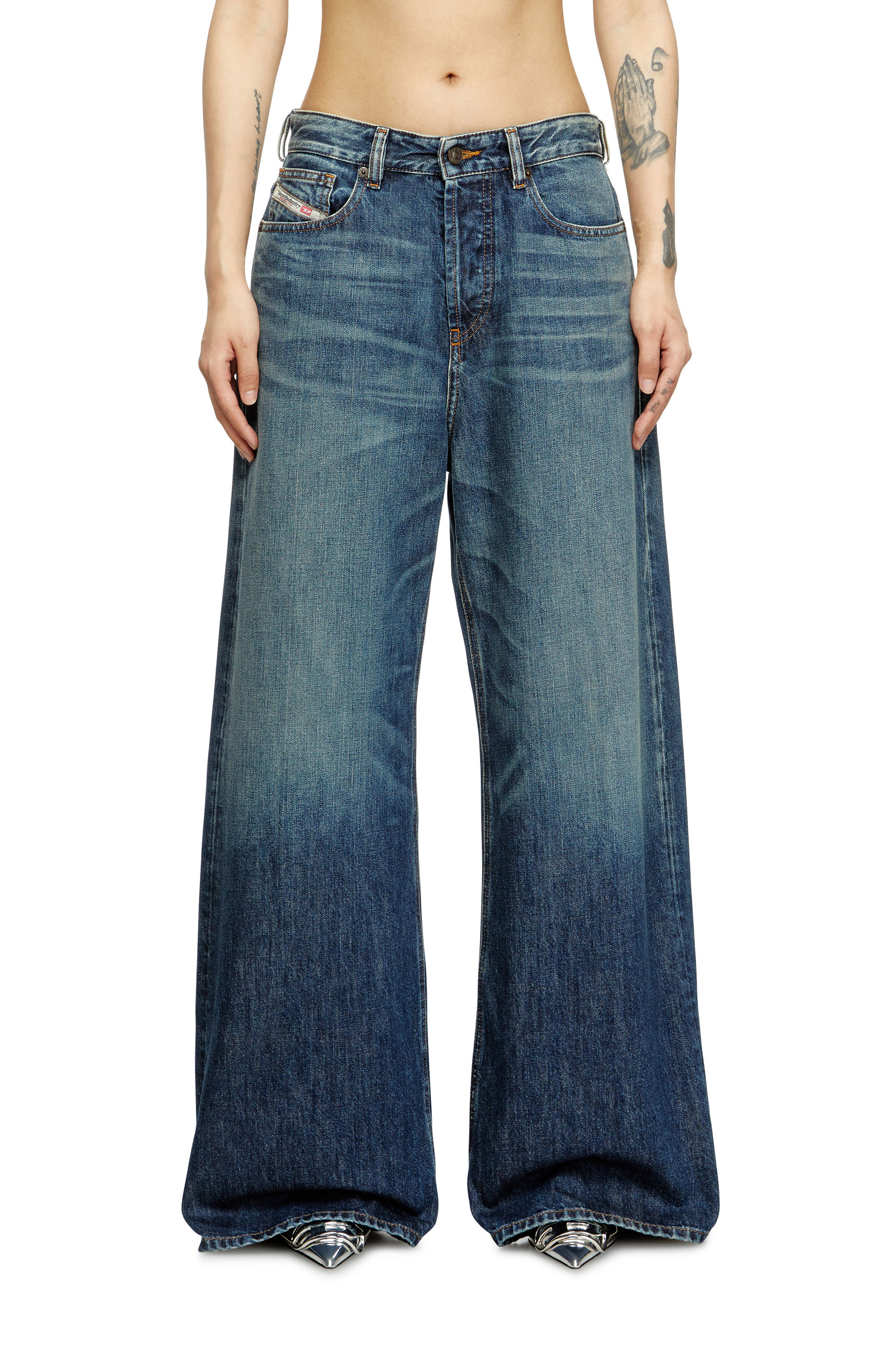 Diesel - Relaxed Jeans 1996 D-Sire 09H59 Femme, Bleu Foncé - Image 1