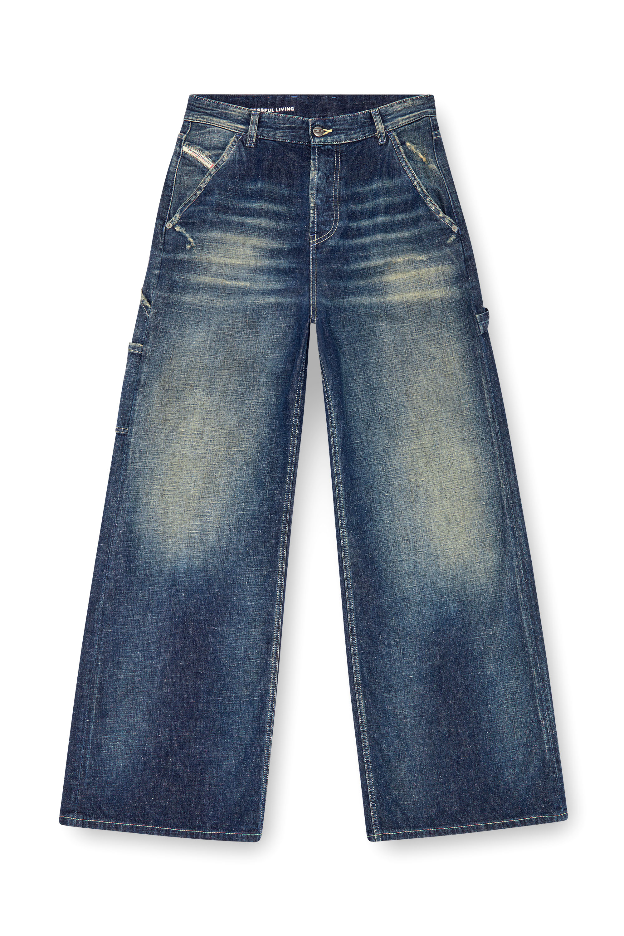 Diesel - Female's Relaxed Jeans 1996 D-Sire 09J91, Dark Blue - 3