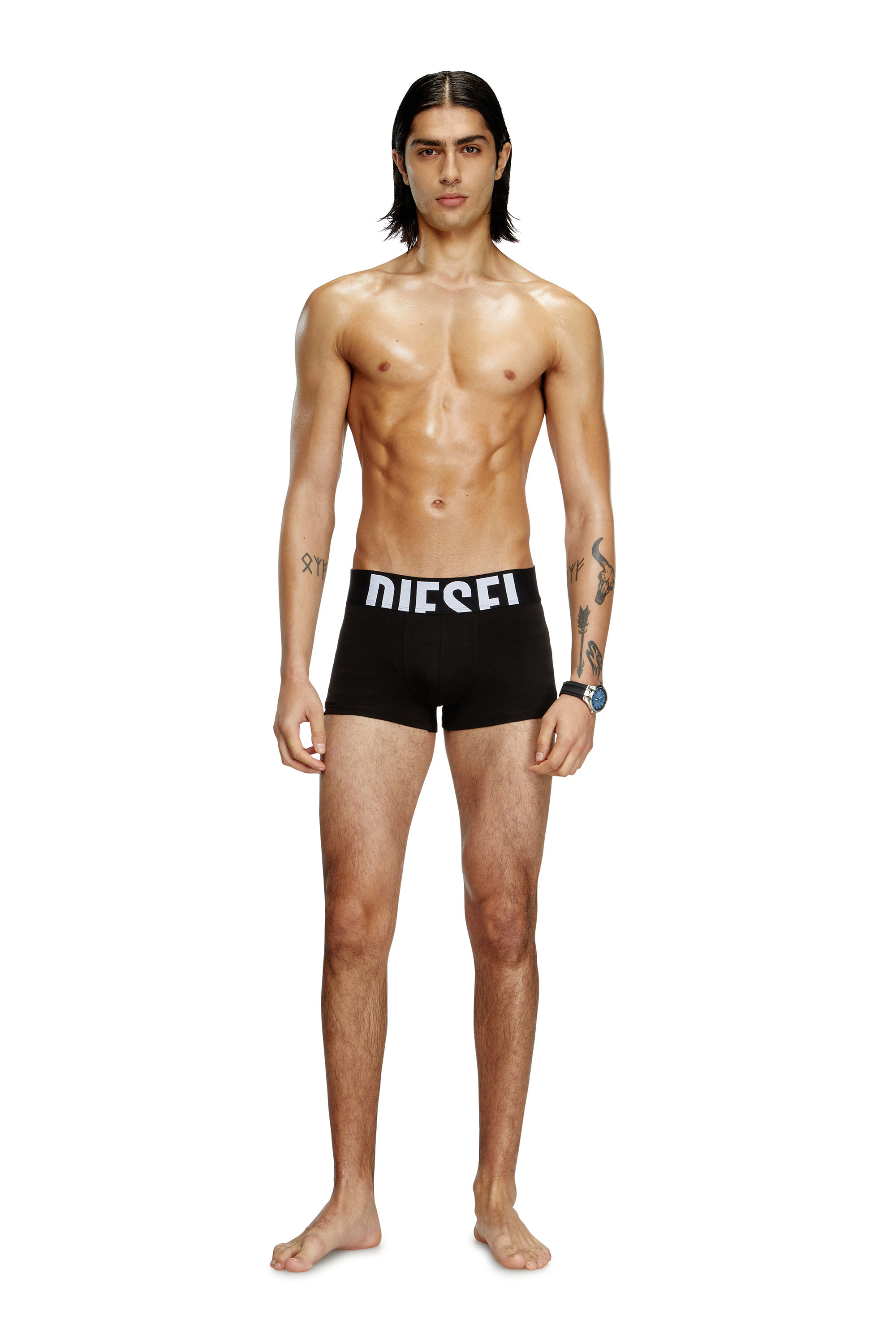 Diesel - UMBX-DAMIENTHREEPACK-5.5EL, Lot de trois boxers en coton stretch Homme in Noir - 2