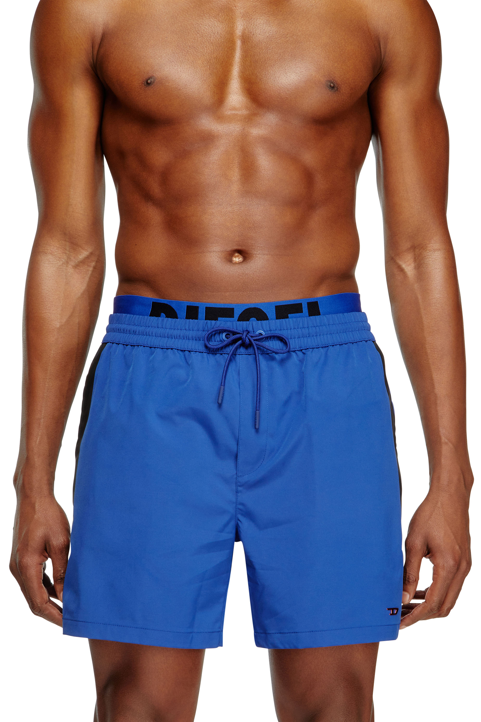 Diesel - VISPER-41-D-POP, Short de bain mi-long à taille hybride Homme in Polychrome - 2