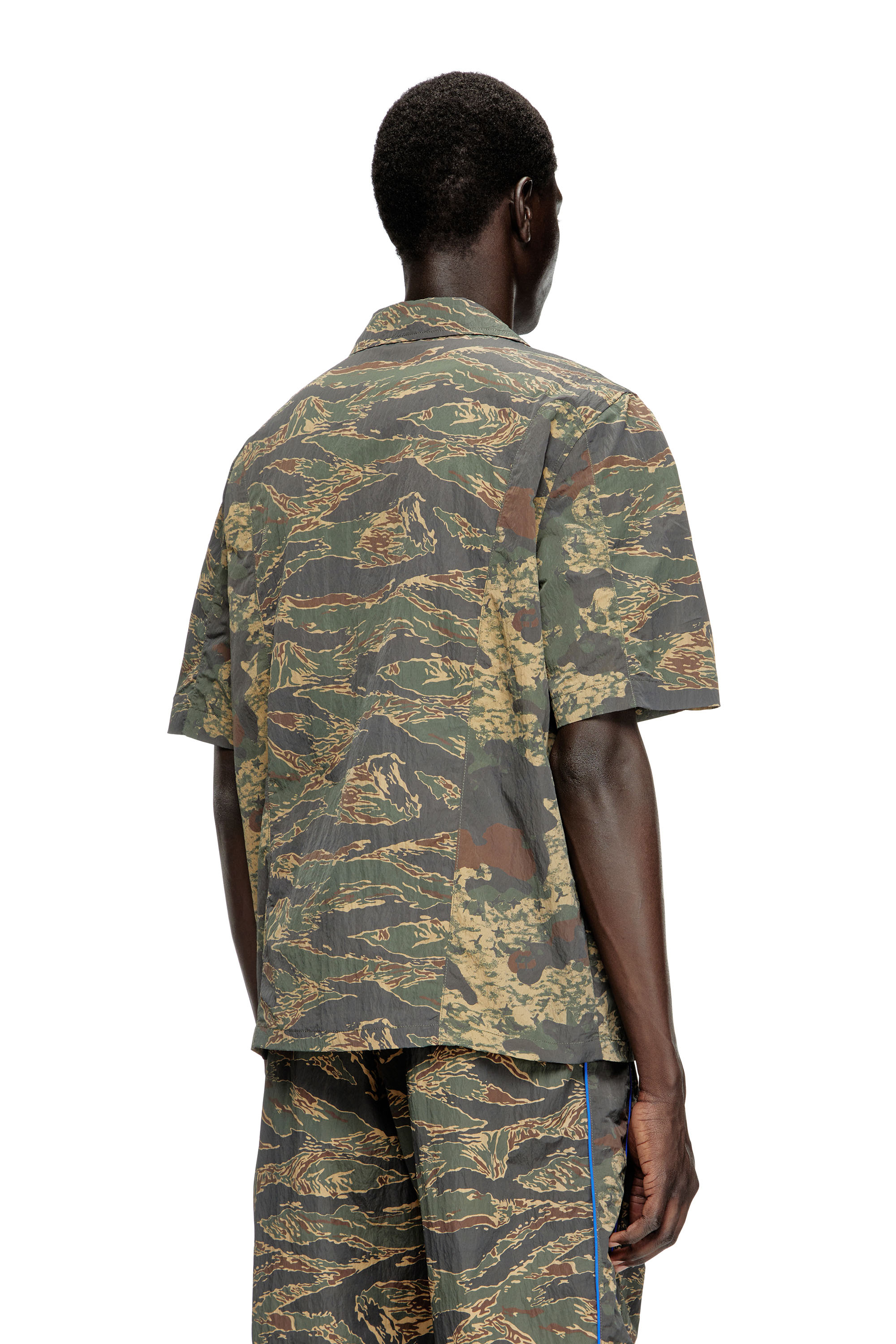 Diesel - S-BRACK-EPBW, Chemise avec imprimés camouflage mélangés Homme in Vert - 3